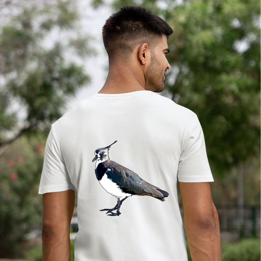 Kiebitz Bio Männer T-Shirt Backprint