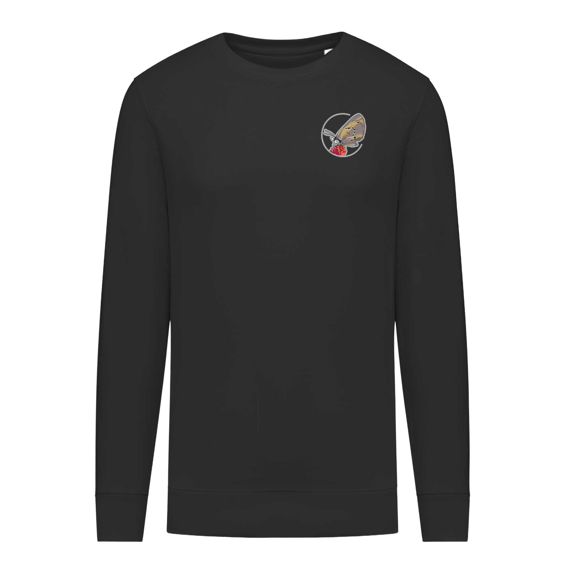 Dunkler Wiesenknopf-Ameisenbläuling Bio Männer Sweatshirt Stick