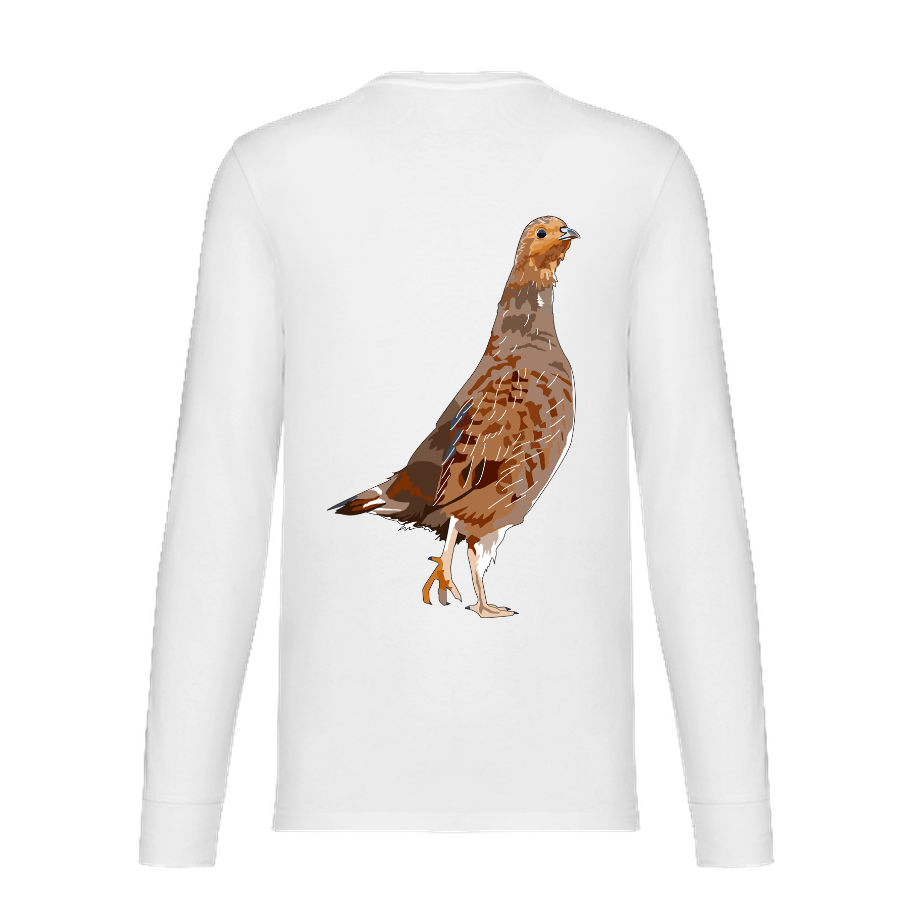 Rebhuhn Bio Unisex Longsleeve Backprint
