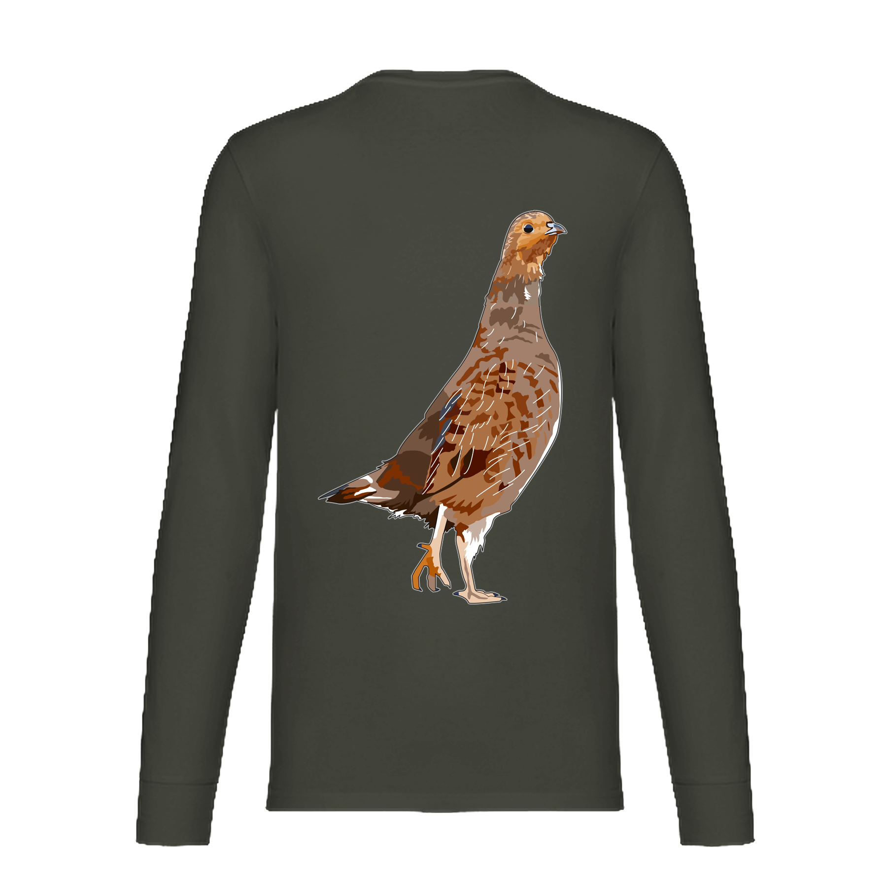 Rebhuhn Bio Unisex Longsleeve Backprint