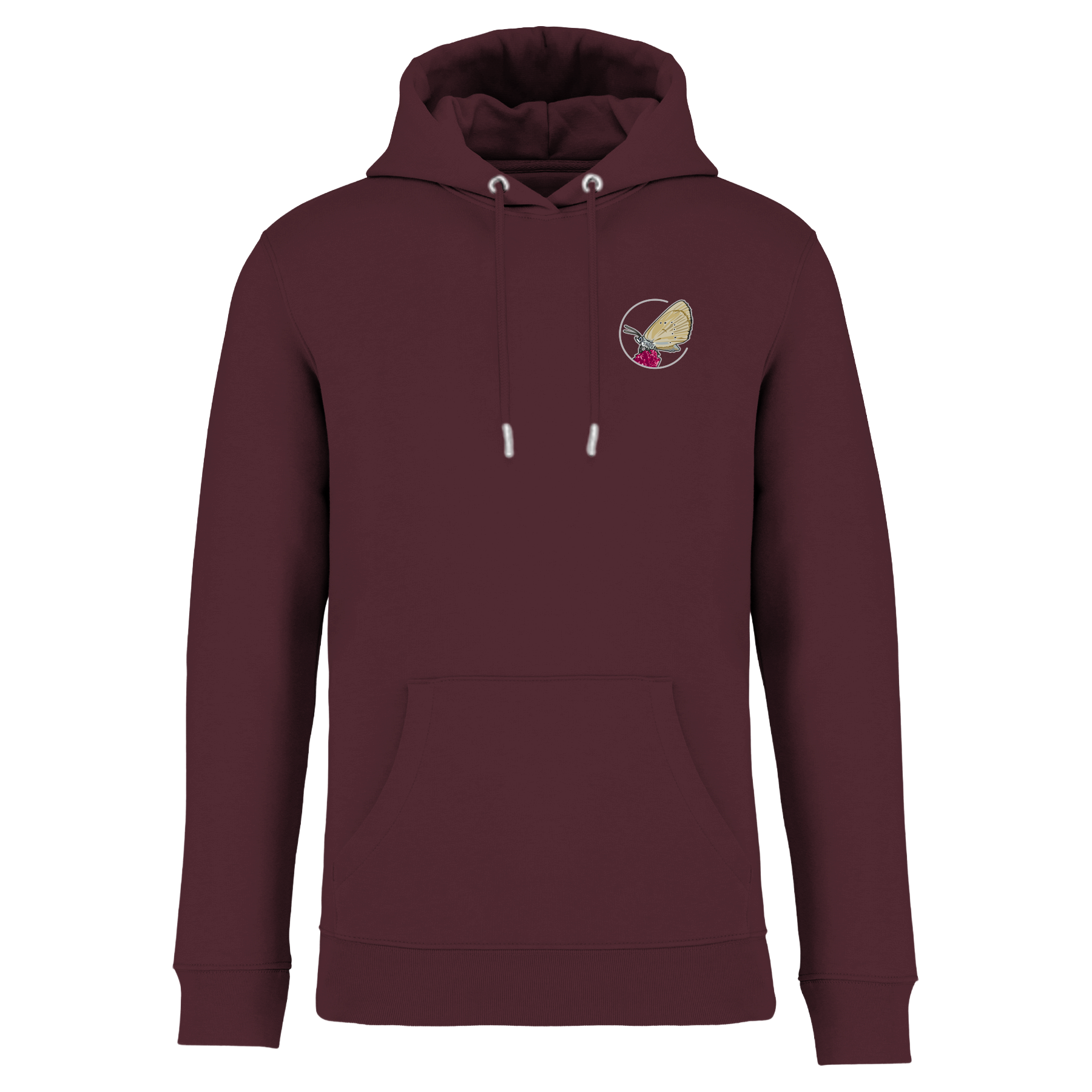 Dunkler Wiesenknopf-Ameisenbläuling Bio Unisex Hoodie