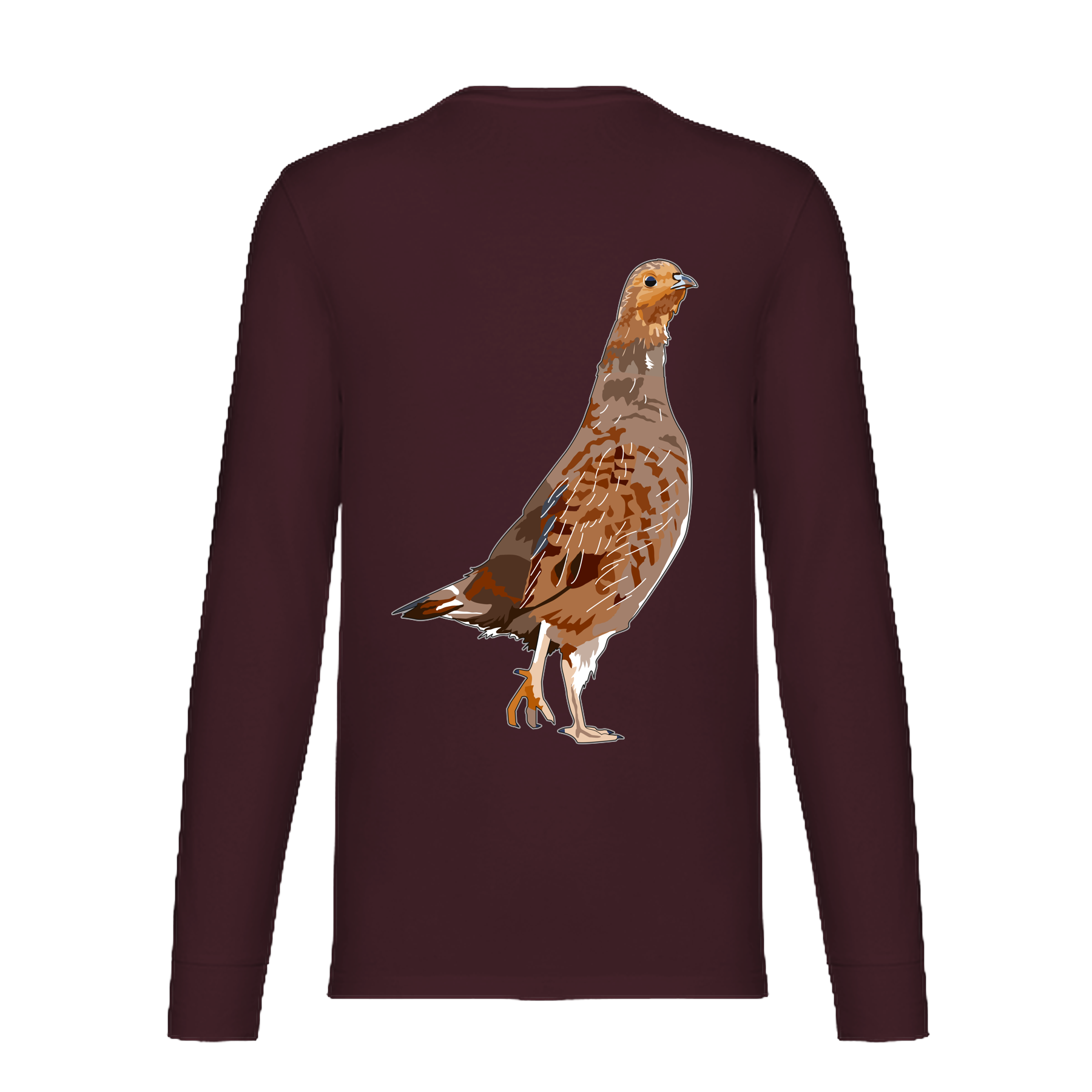 Rebhuhn Bio Unisex Longsleeve Backprint