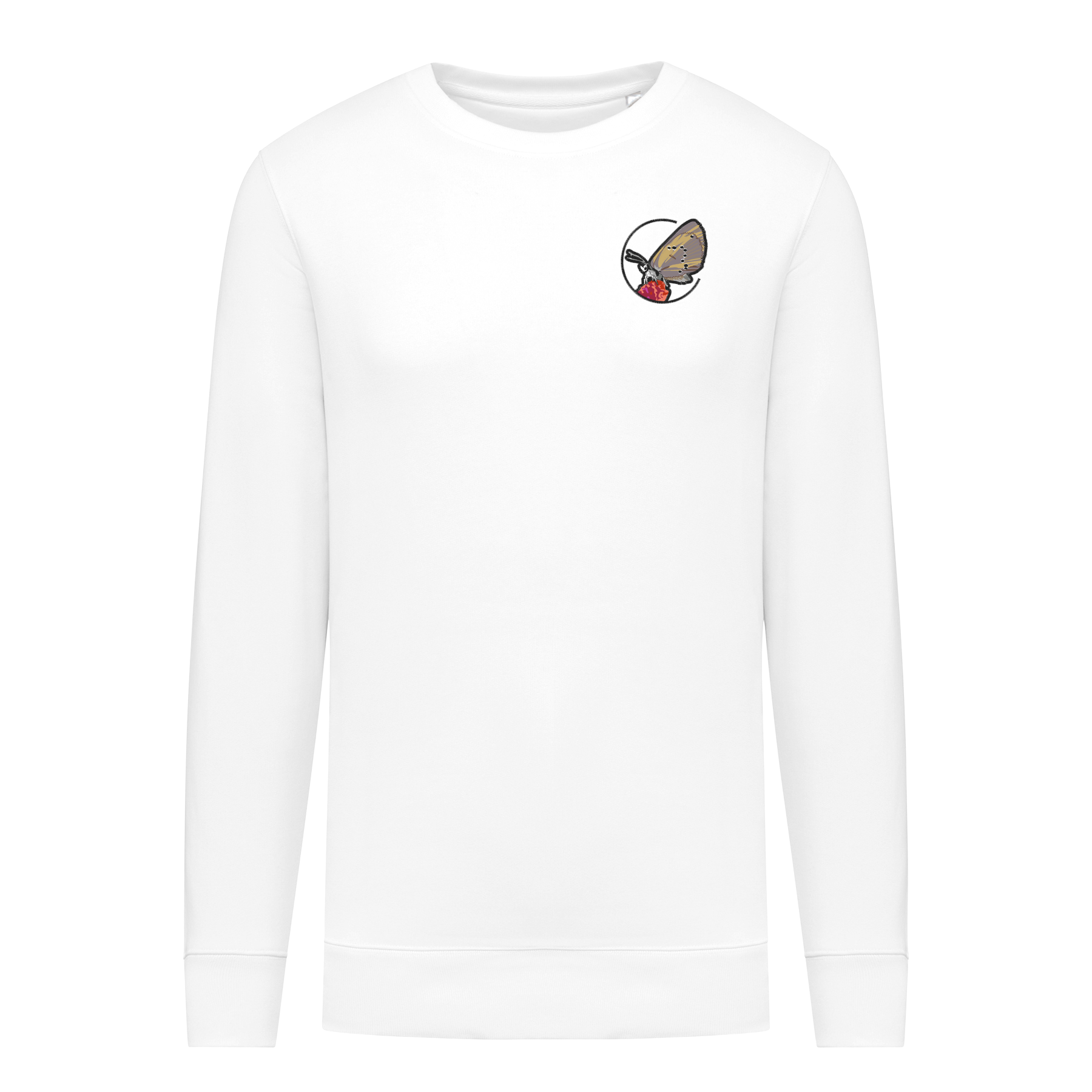 Dunkler Wiesenknopf-Ameisenbläuling Bio Männer Sweatshirt Stick