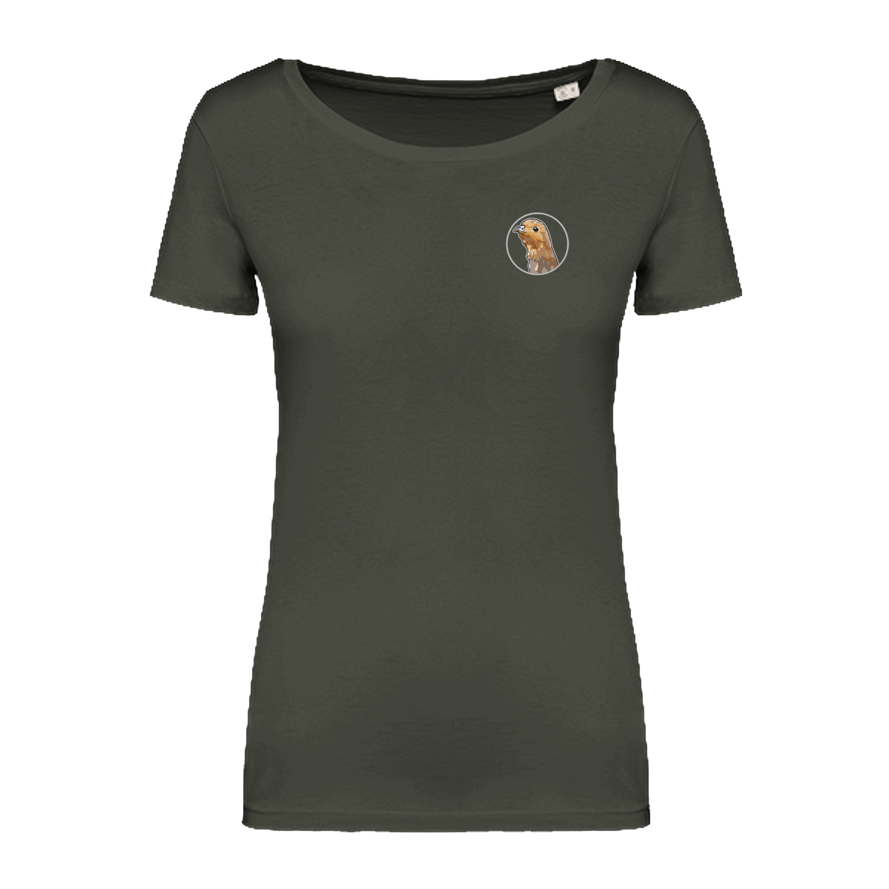 Rebhuhn Bio Frauen T-Shirt Backprint