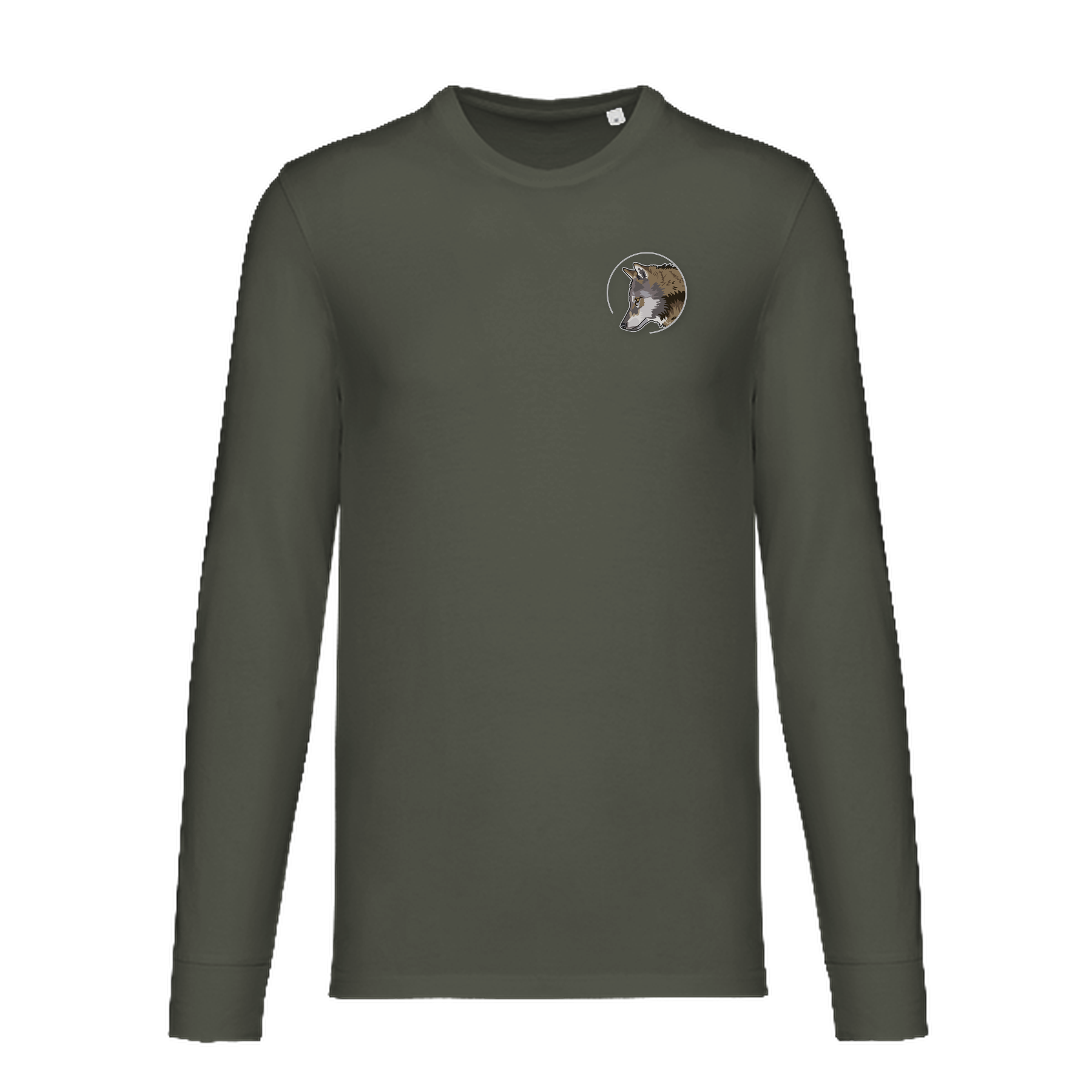 Eurasischer Grauwolf Bio Unisex Longsleeve