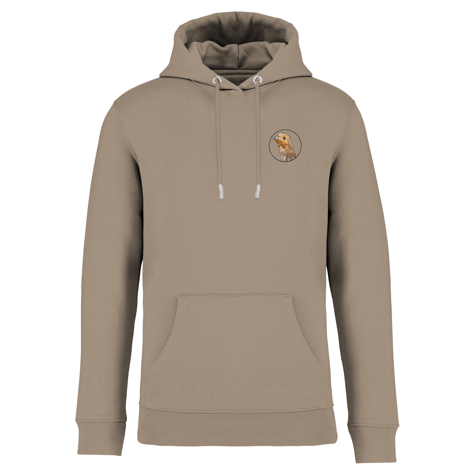 Rebhuhn Bio Männer Hoodie Backprint