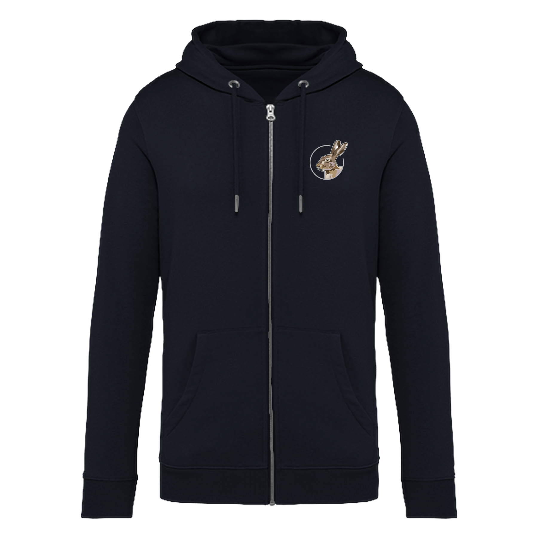 Feldhase Bio Unisex Zip-Hoodie