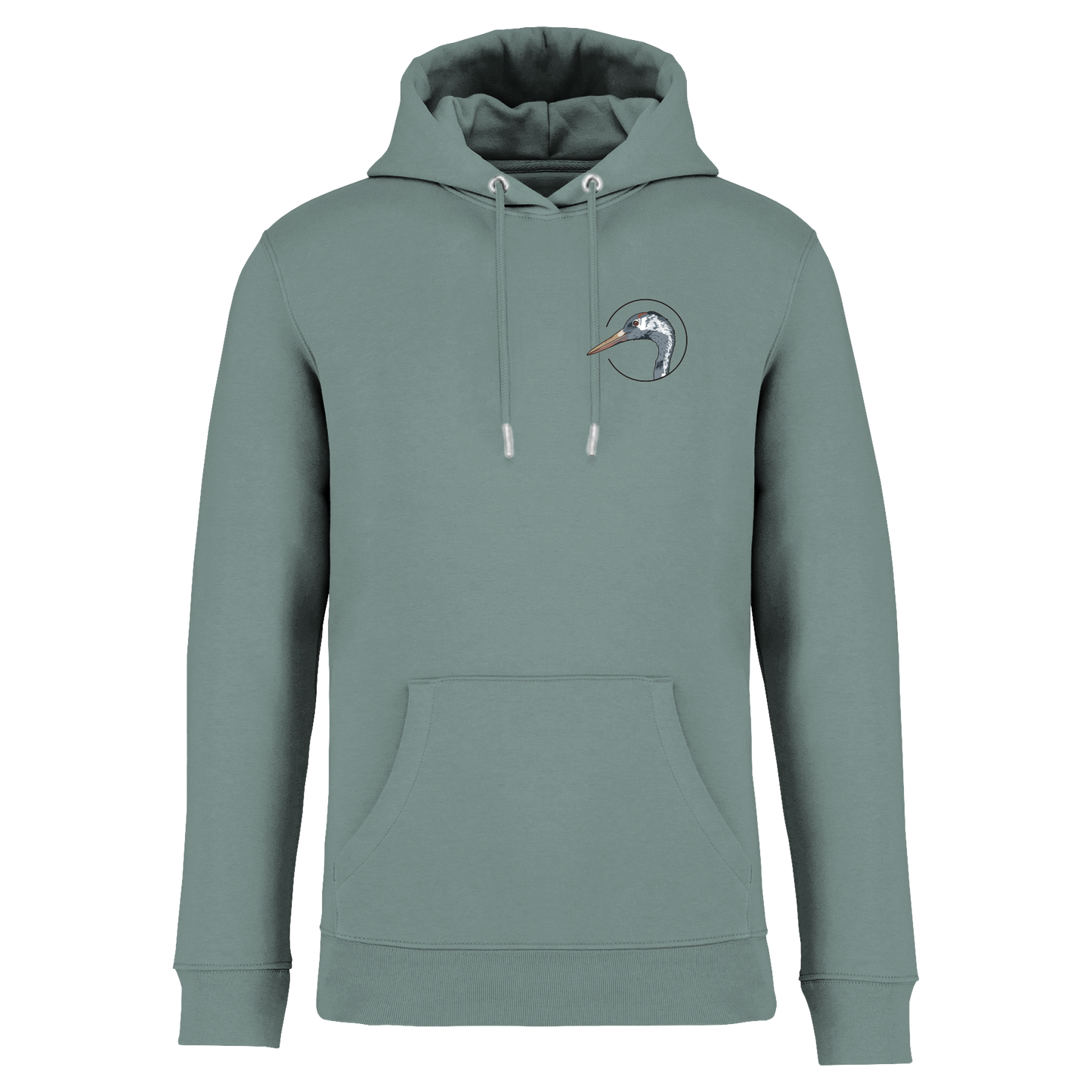 Kranich Bio Unisex Hoodie Backprint