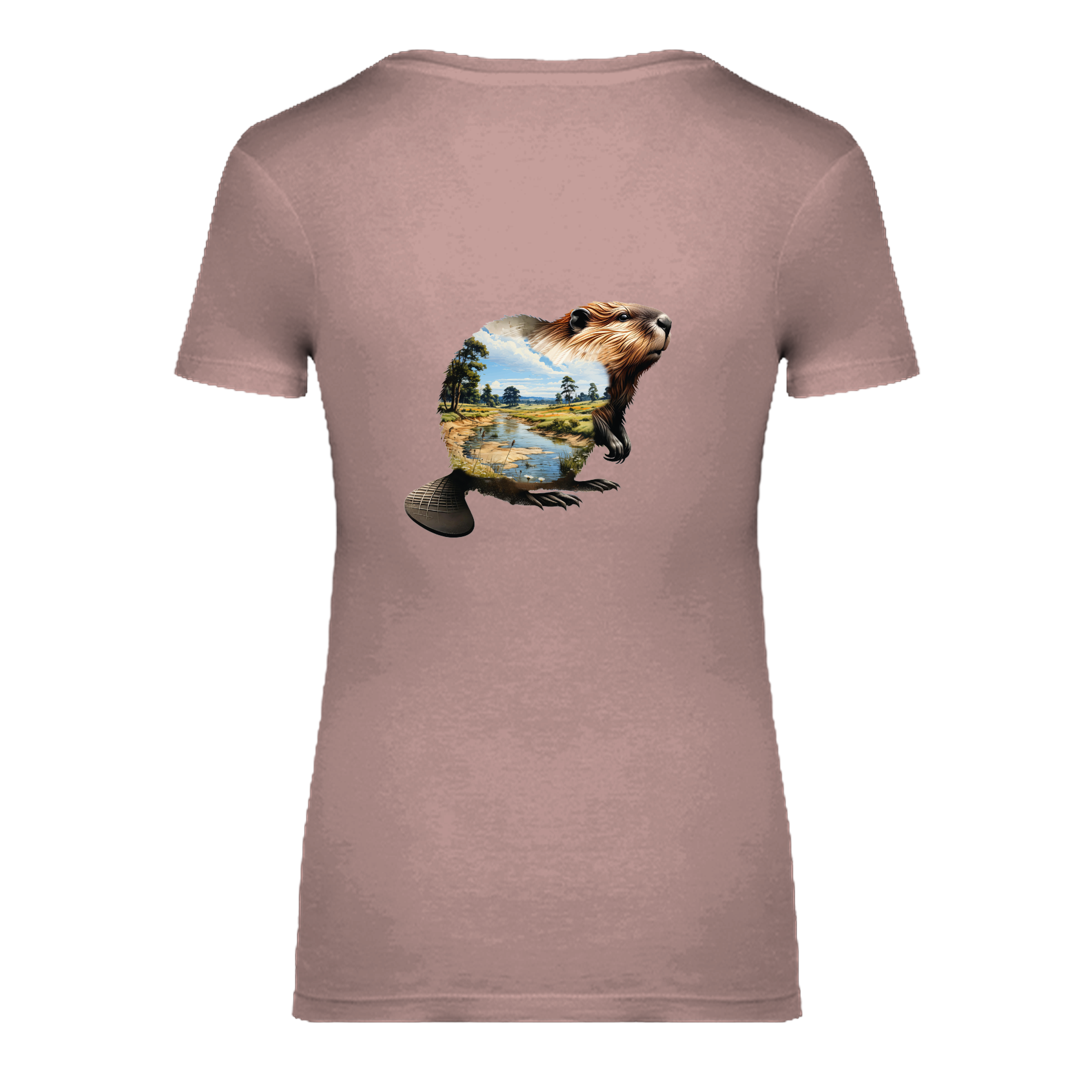 Biber Bio Frauen T-Shirt Backprint