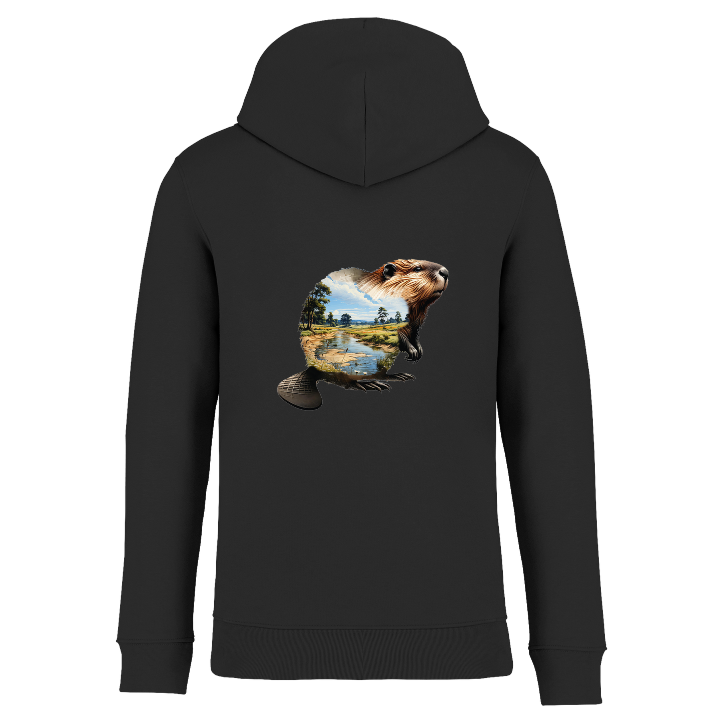 Biber Bio Unisex Hoodie Backprint