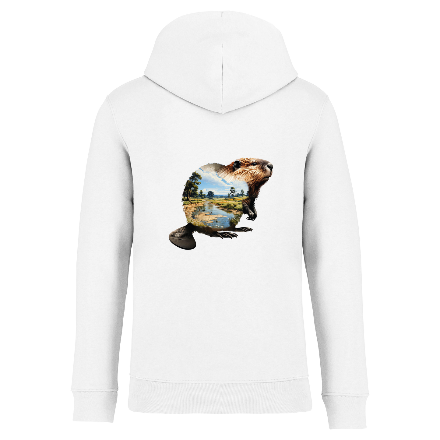 Biber Bio Unisex Hoodie Backprint