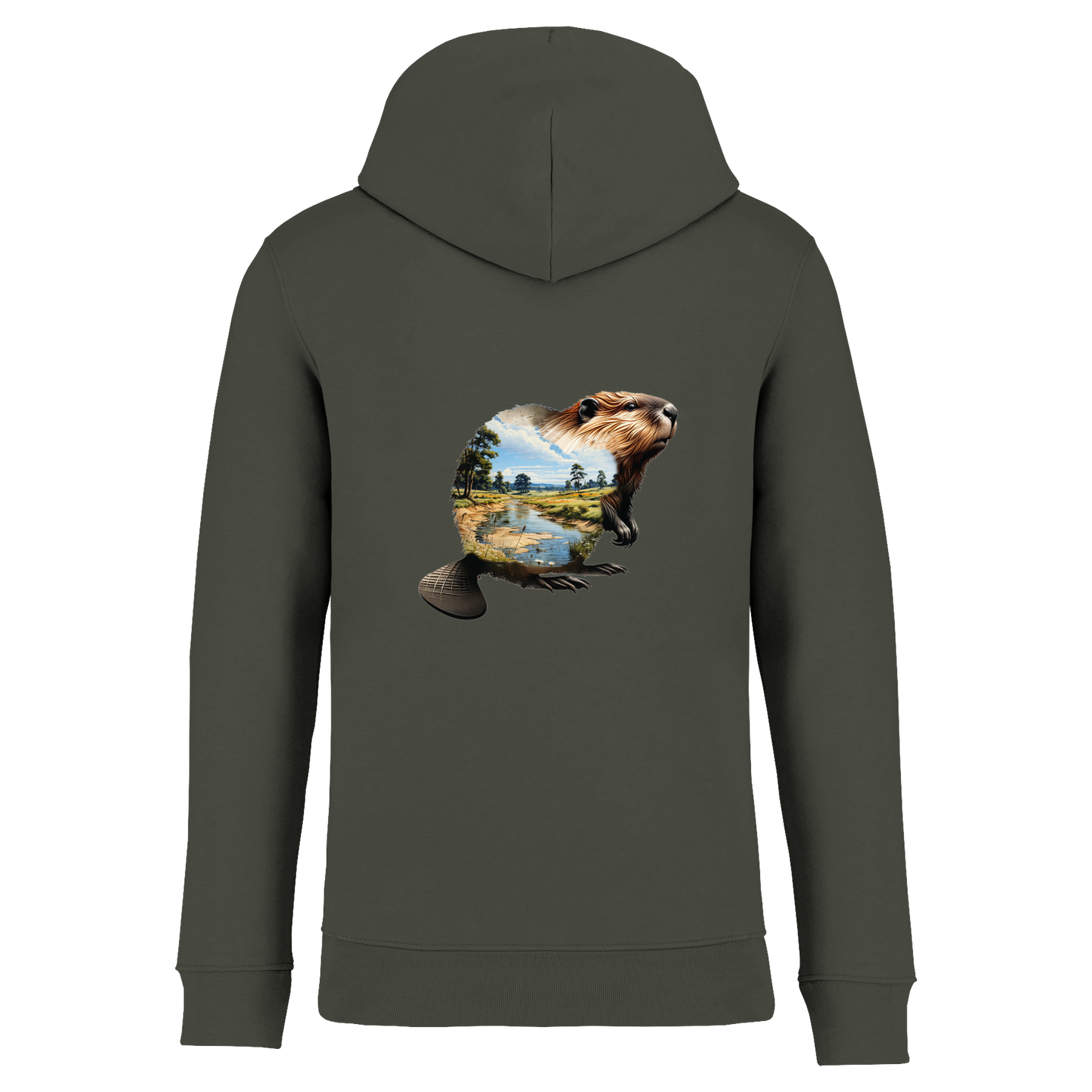 Biber Bio Unisex Hoodie Backprint