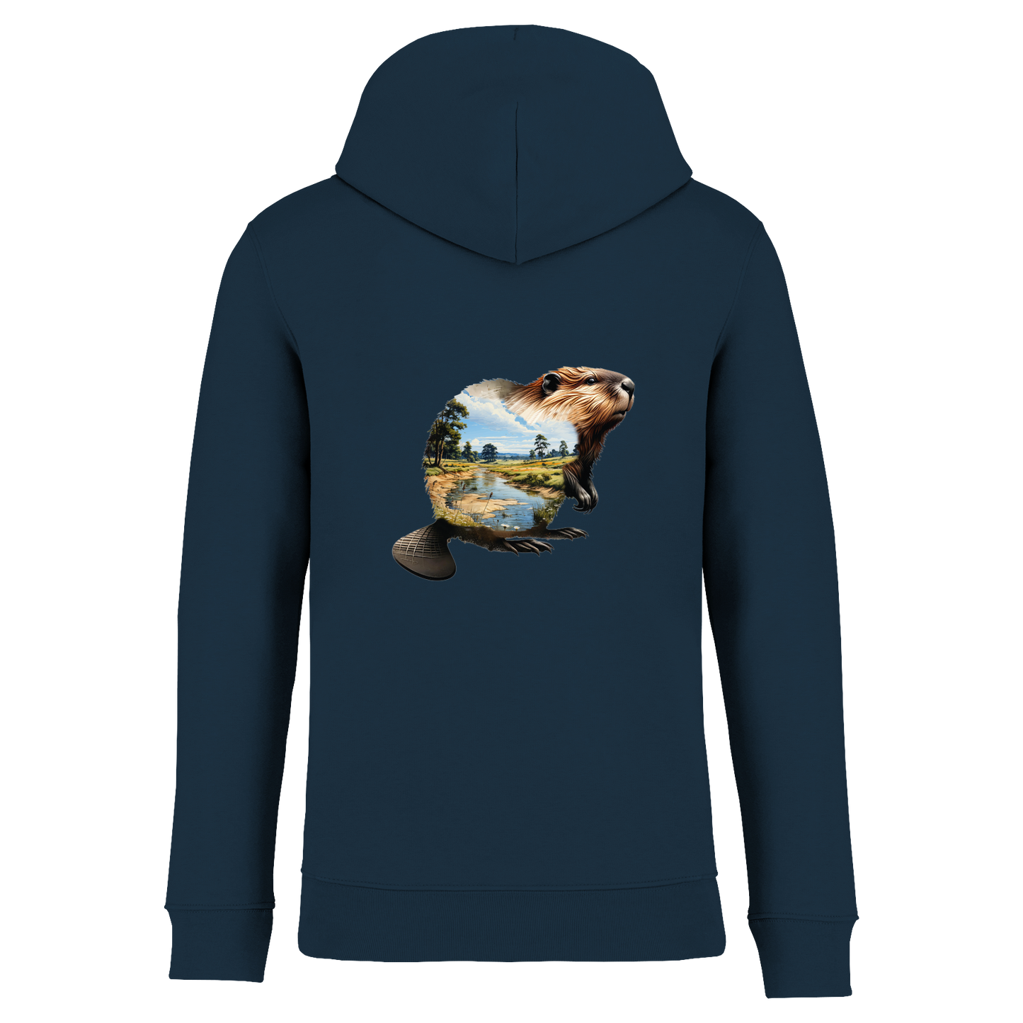 Biber Bio Unisex Hoodie Backprint