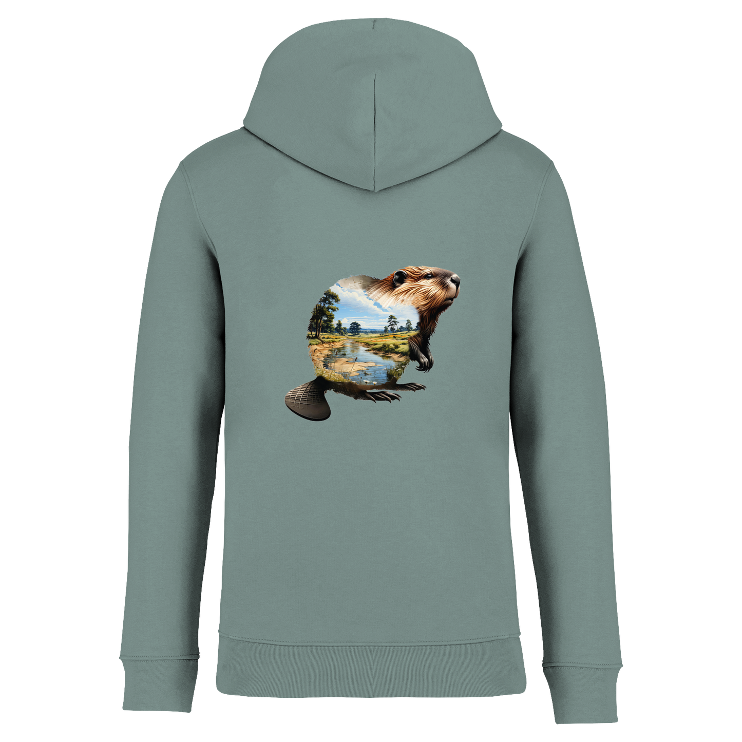 Biber Bio Unisex Hoodie Backprint