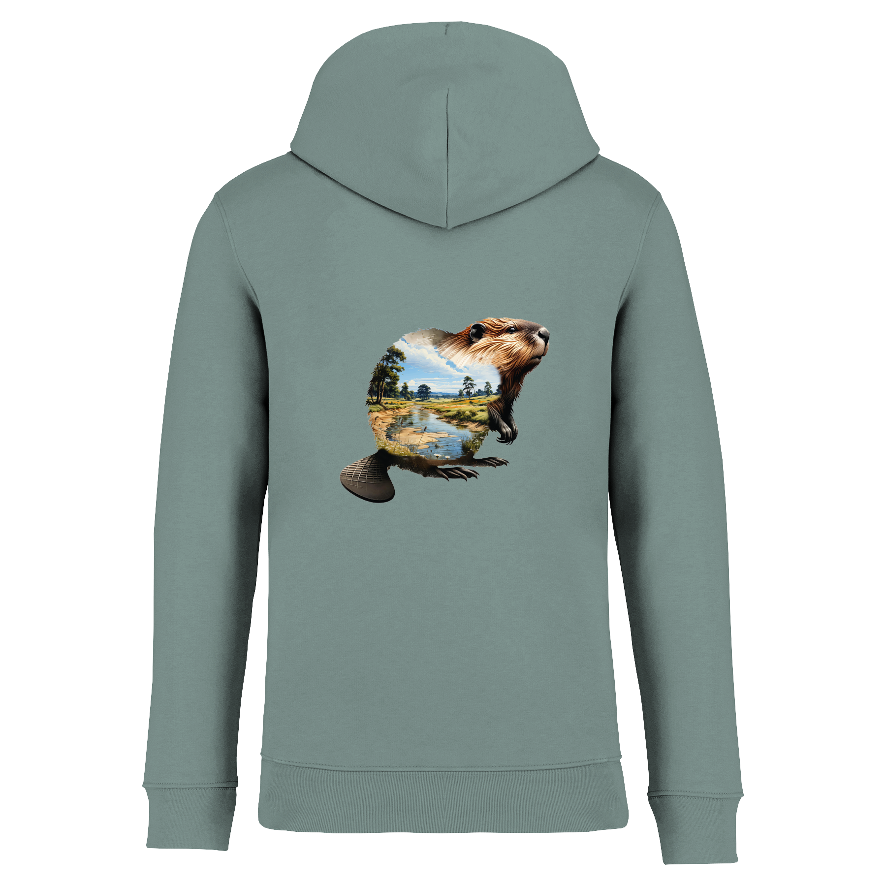 Biber Bio Unisex Hoodie Backprint