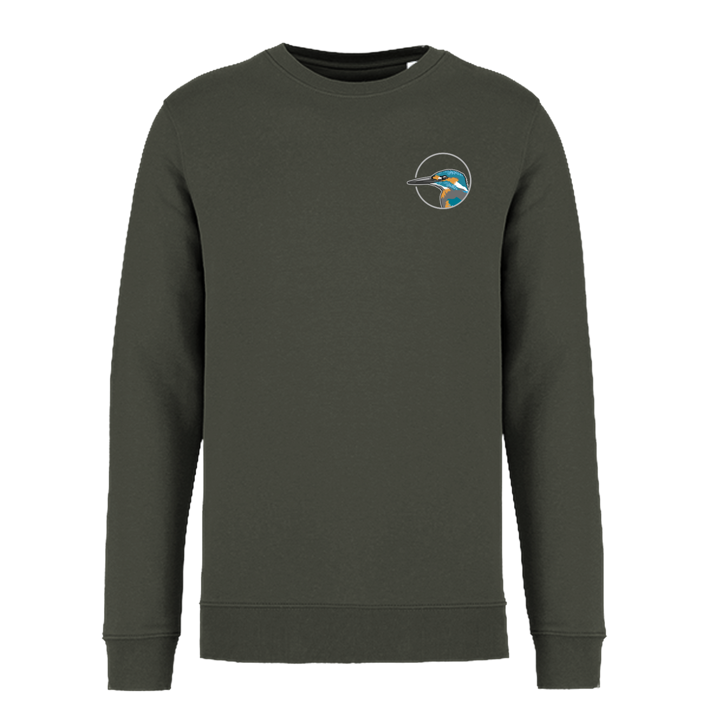 Eisvogel Bio Männer Sweatshirt Backprint