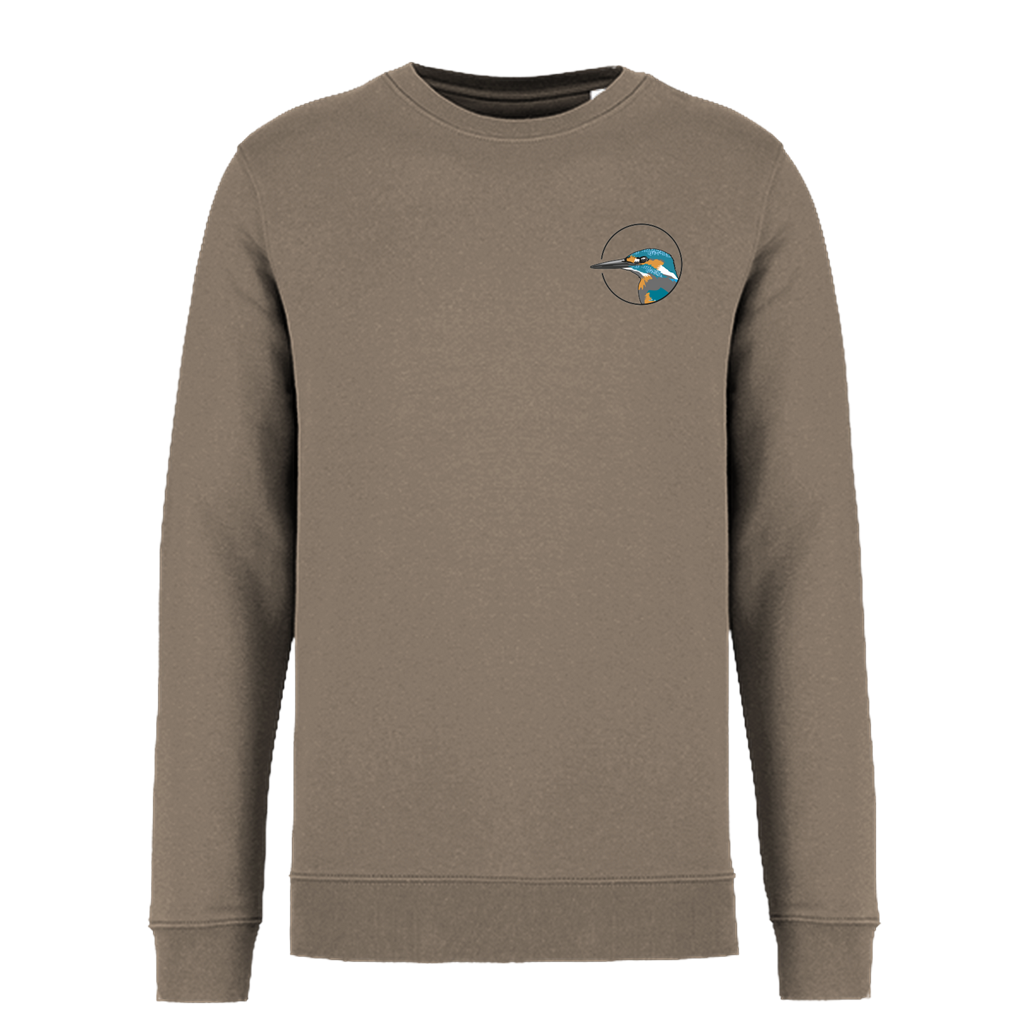 Eisvogel Bio Männer Sweatshirt Backprint