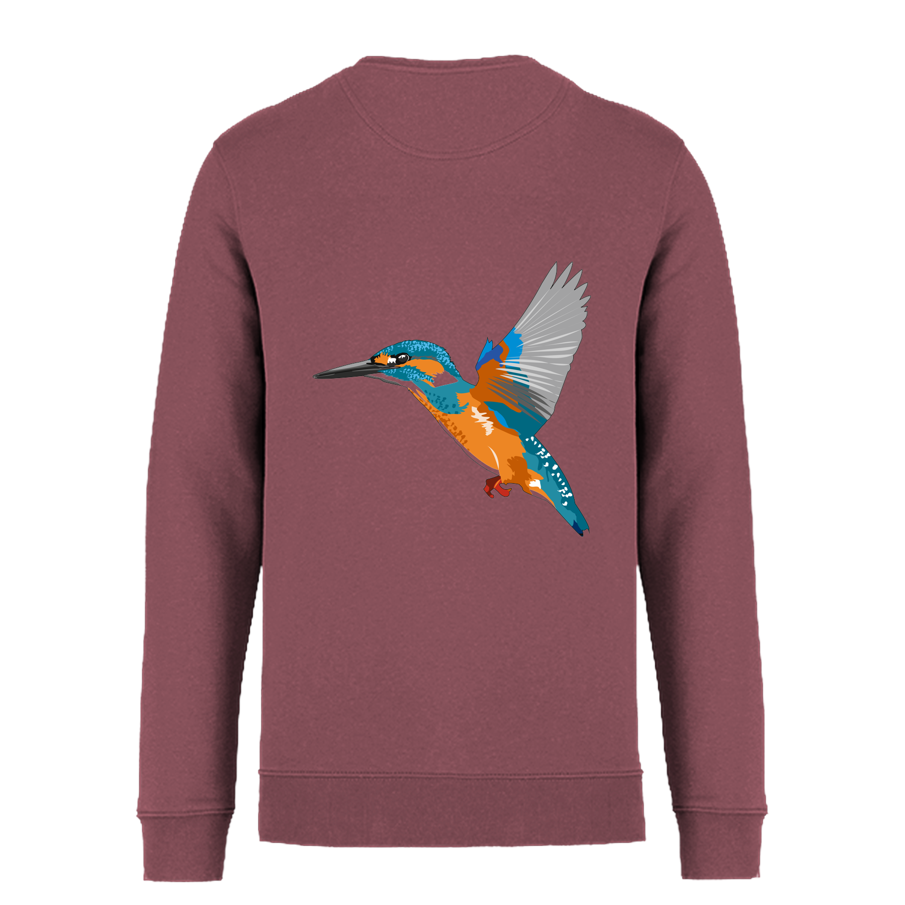 Eisvogel Bio Unisex Sweatshirt Backprint