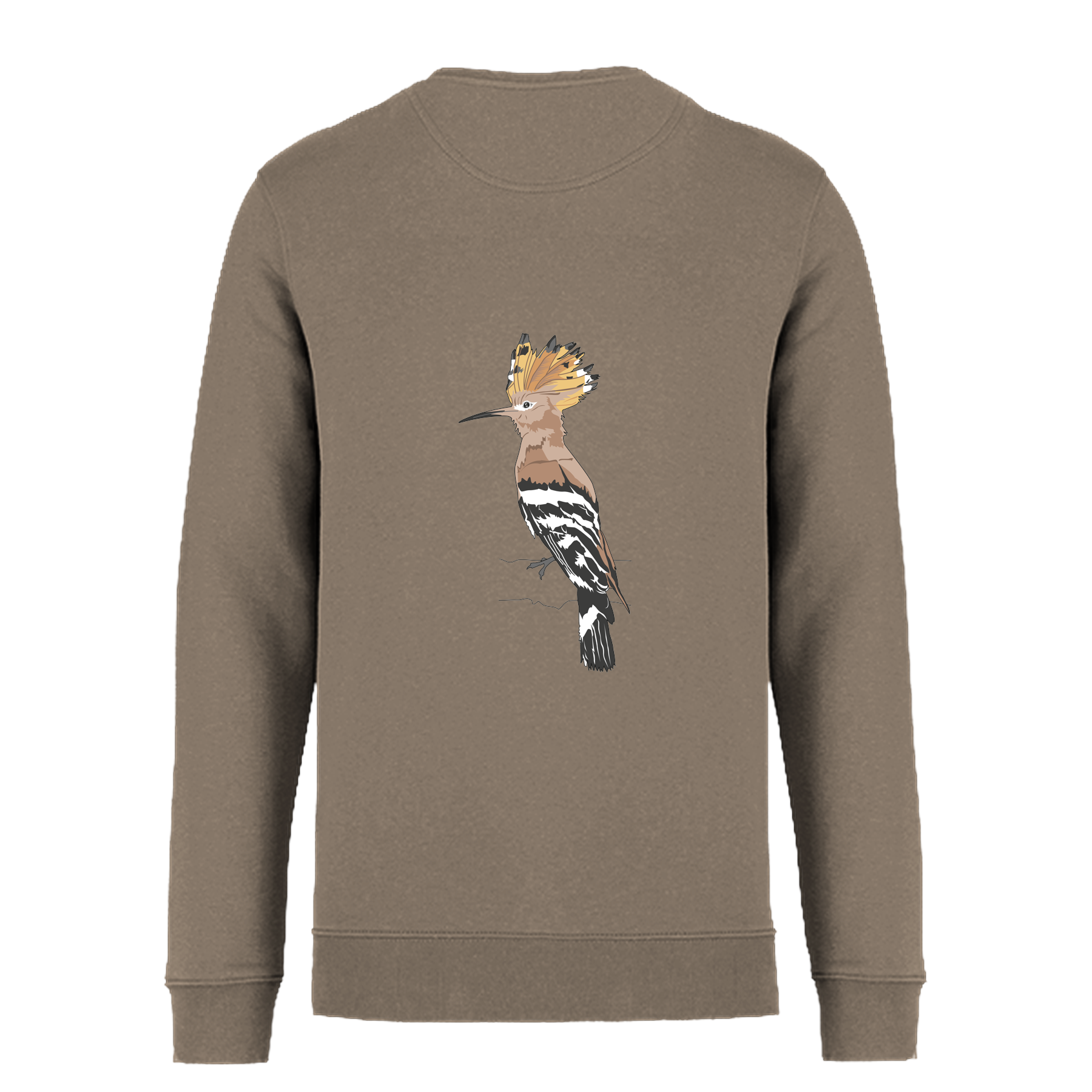 Wiedehopf Bio Männer Sweatshirt Backprint