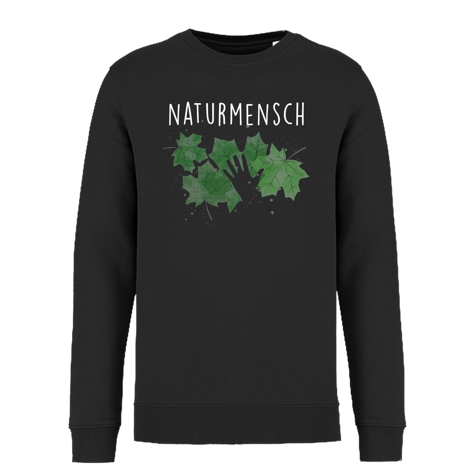 Naturmensch Bio Männer Sweatshirt Frontprint