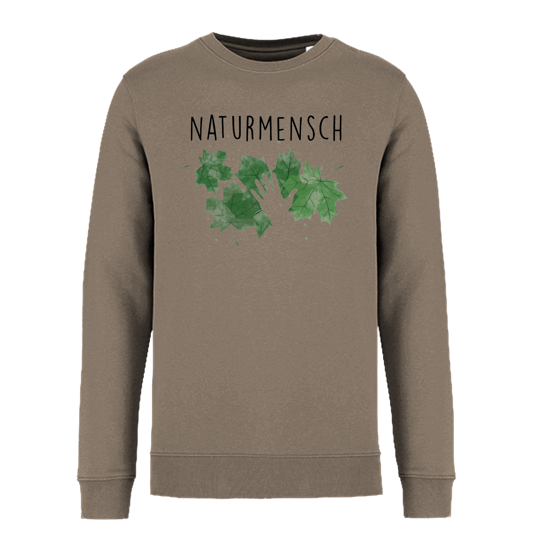 Naturmensch Bio Männer Sweatshirt Frontprint