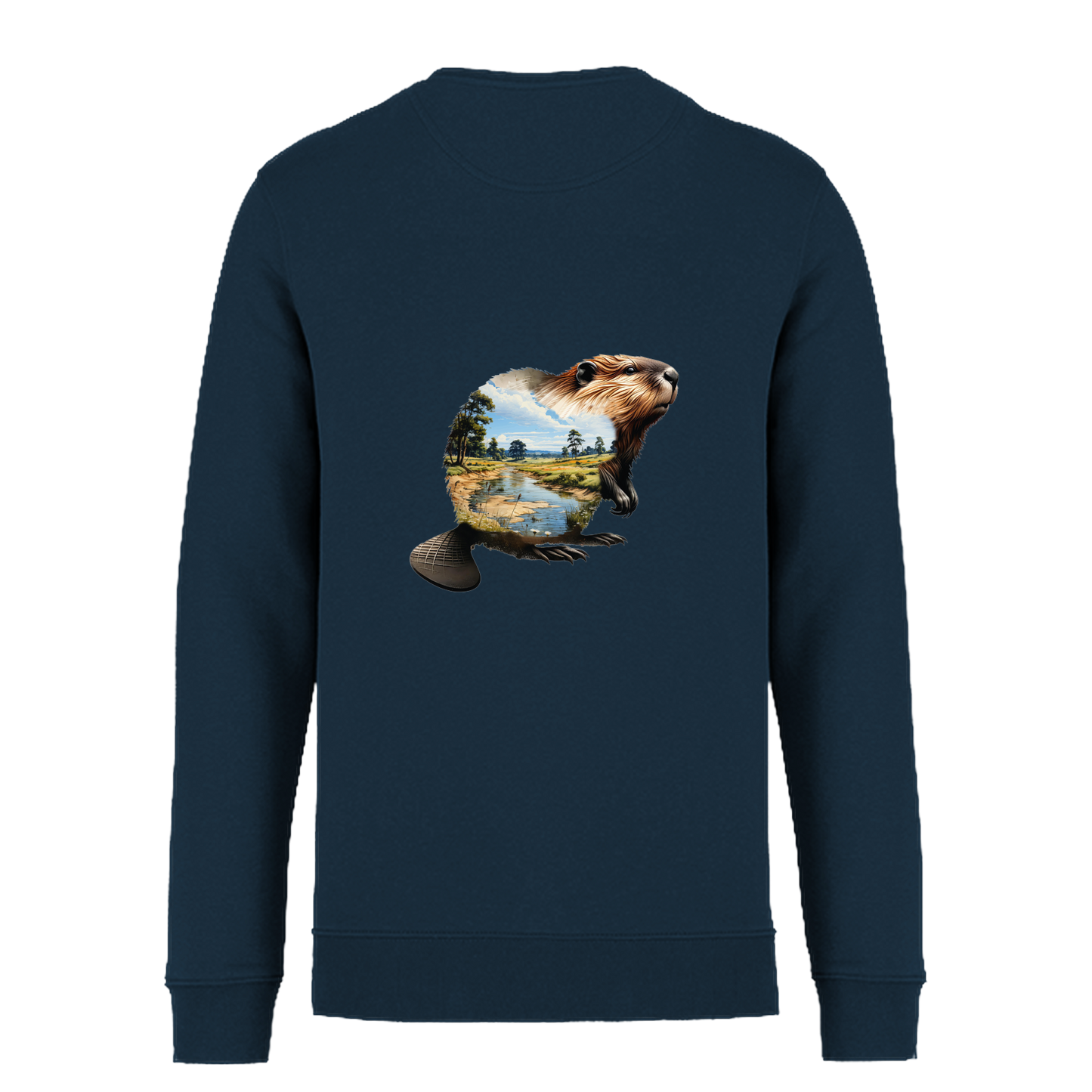 Biber Bio Unisex Sweatshirt Backprint