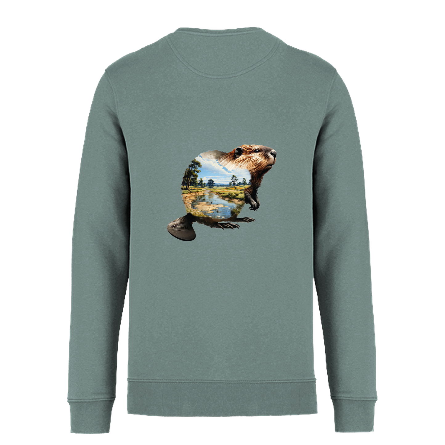Biber Bio Unisex Sweatshirt Backprint