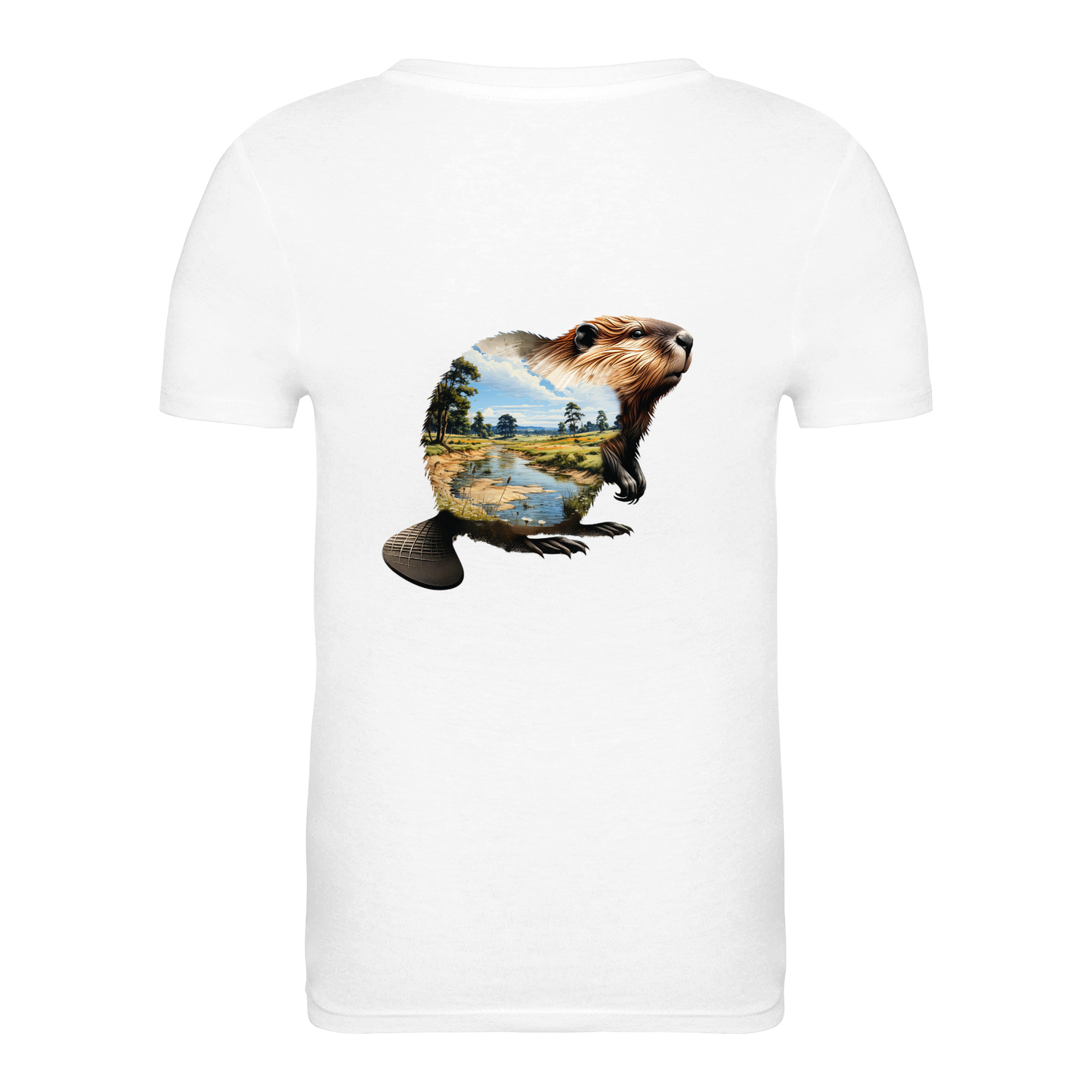 Biber Bio Kinder Unisex T-Shirt Backprint