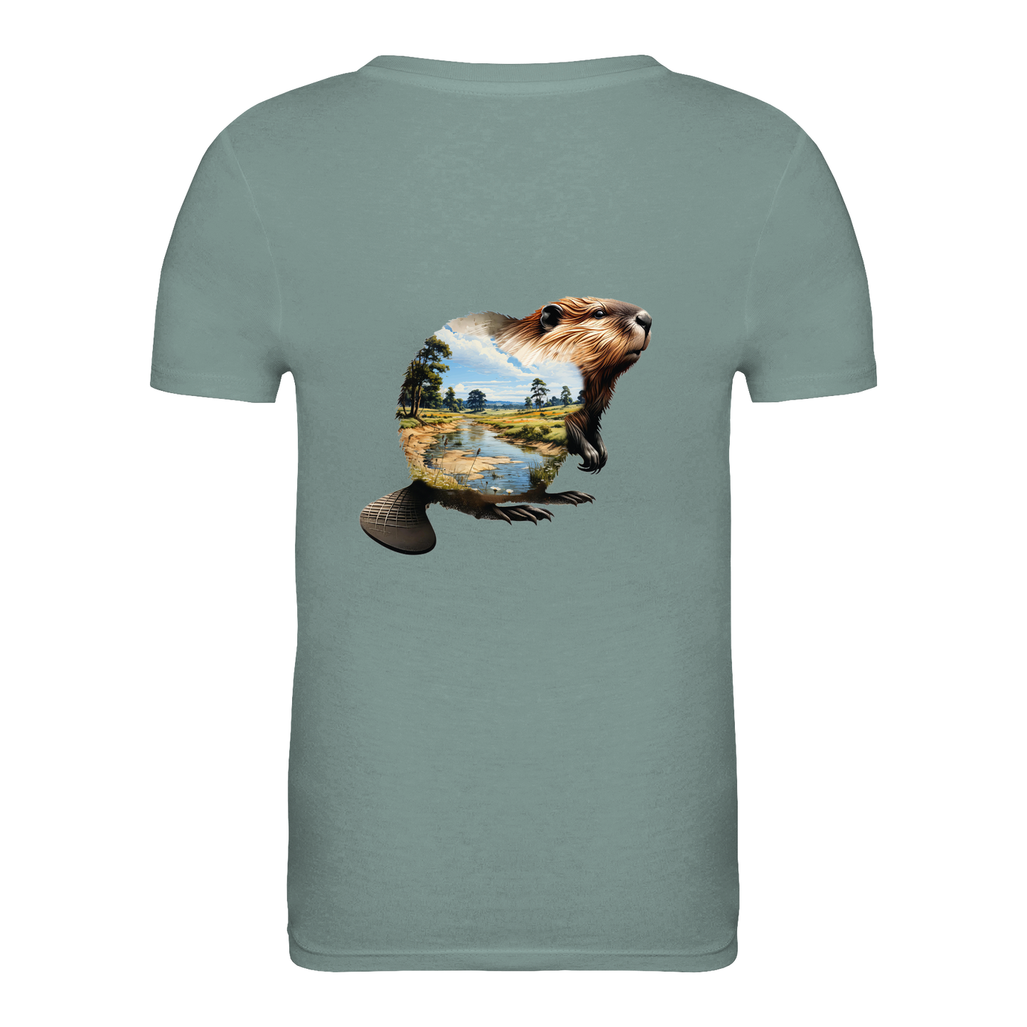 Biber Bio Kinder Unisex T-Shirt Backprint