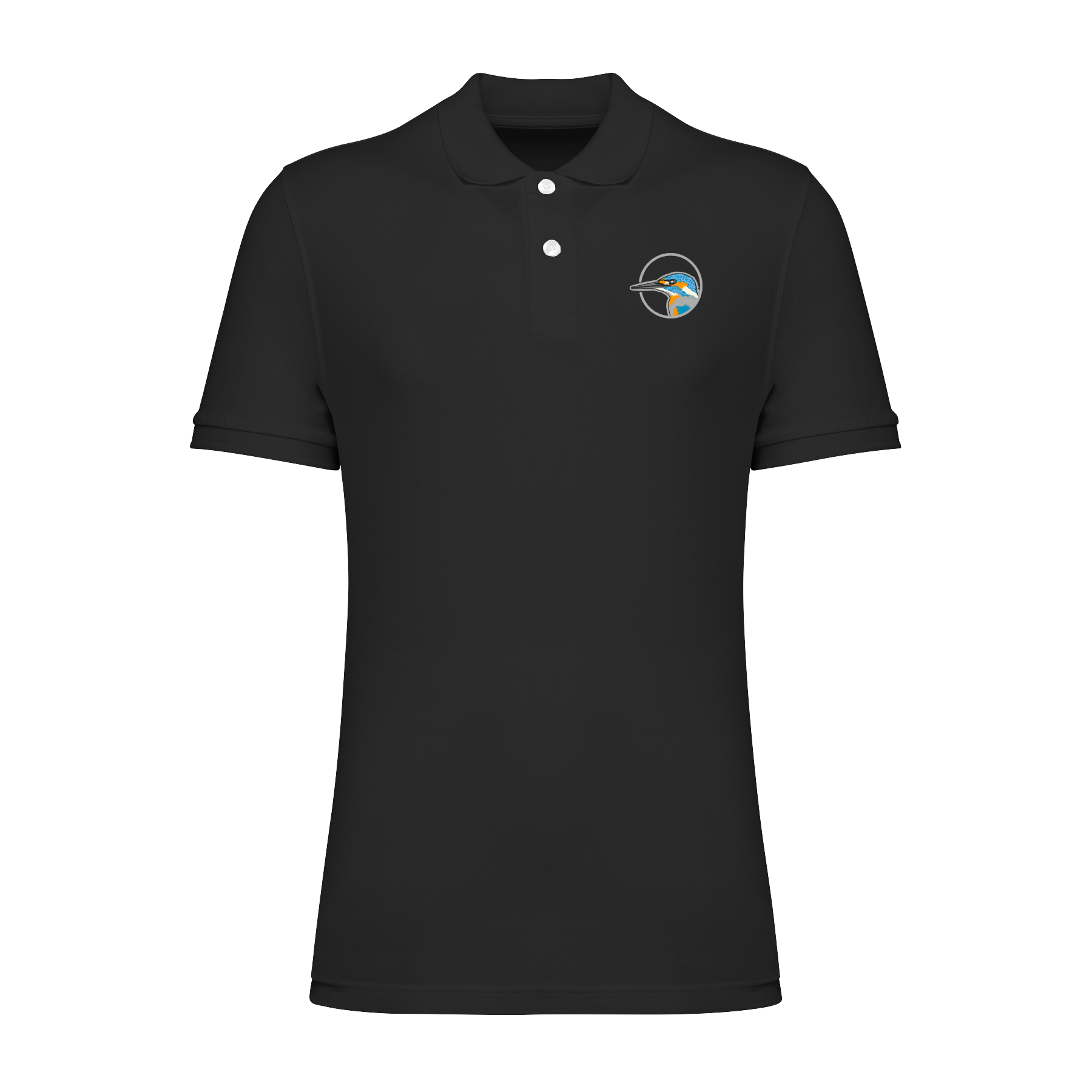 Eisvogel Bio Männer Poloshirt Stick