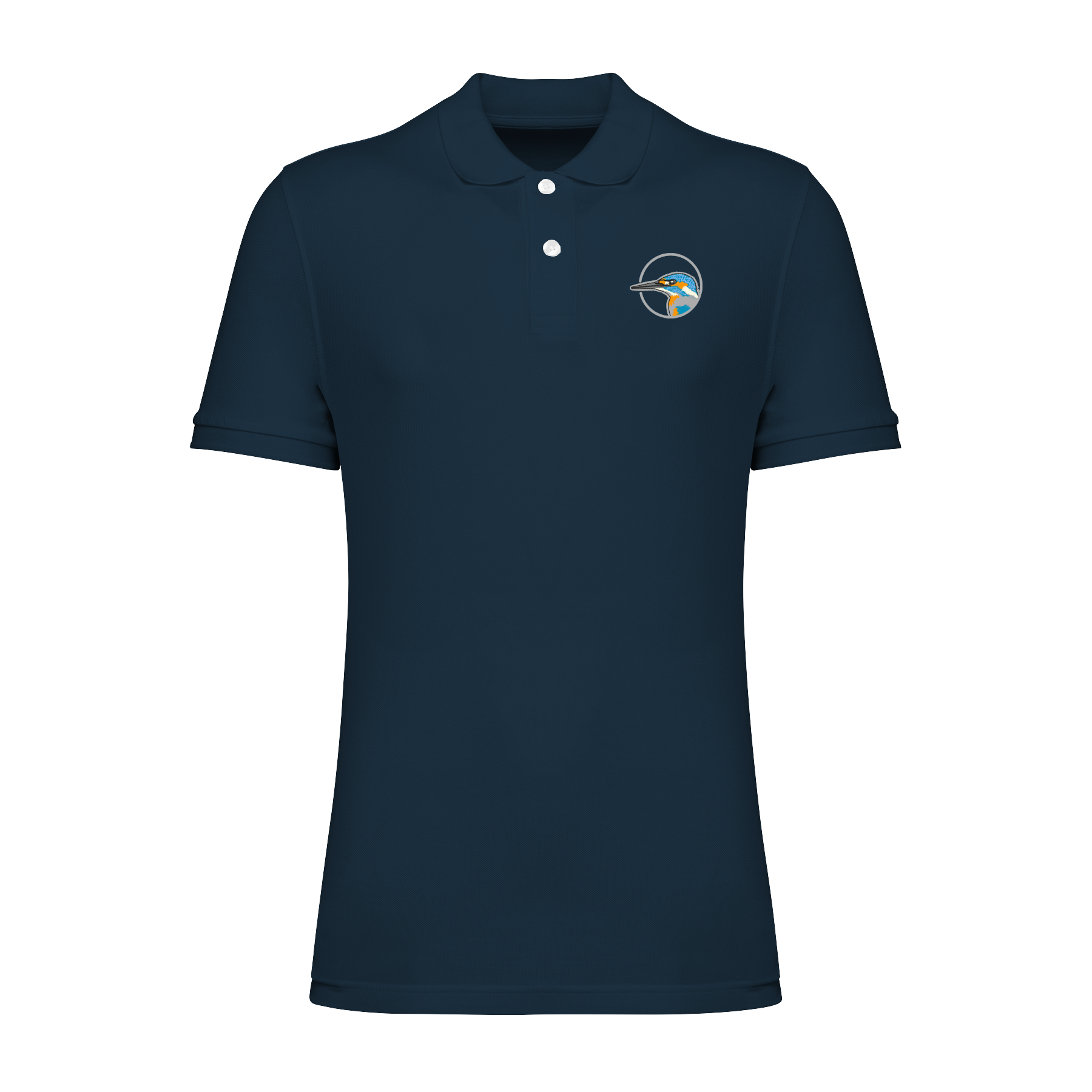 Eisvogel Bio Männer Poloshirt Stick