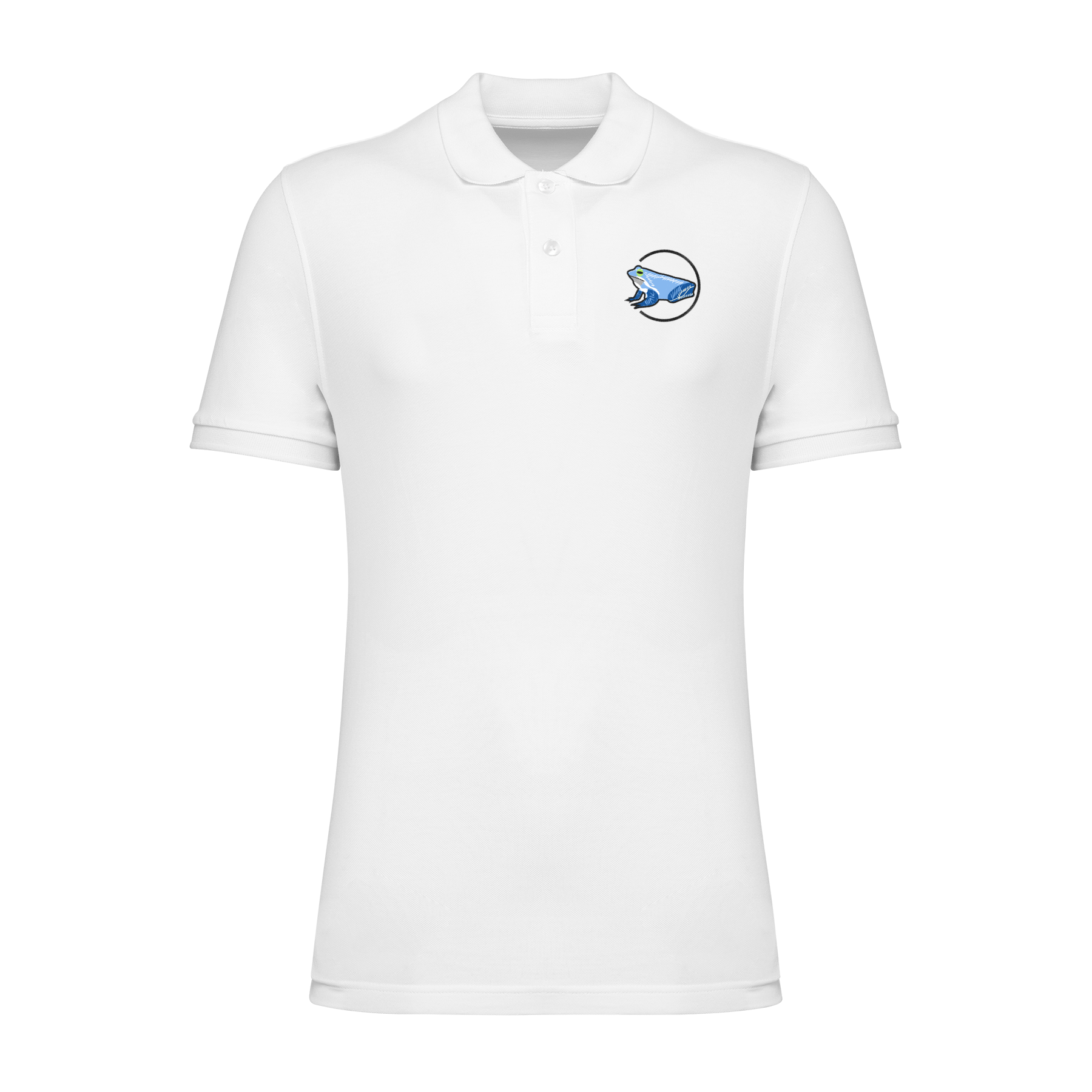 Moorfrosch Bio Männer Poloshirt Stick