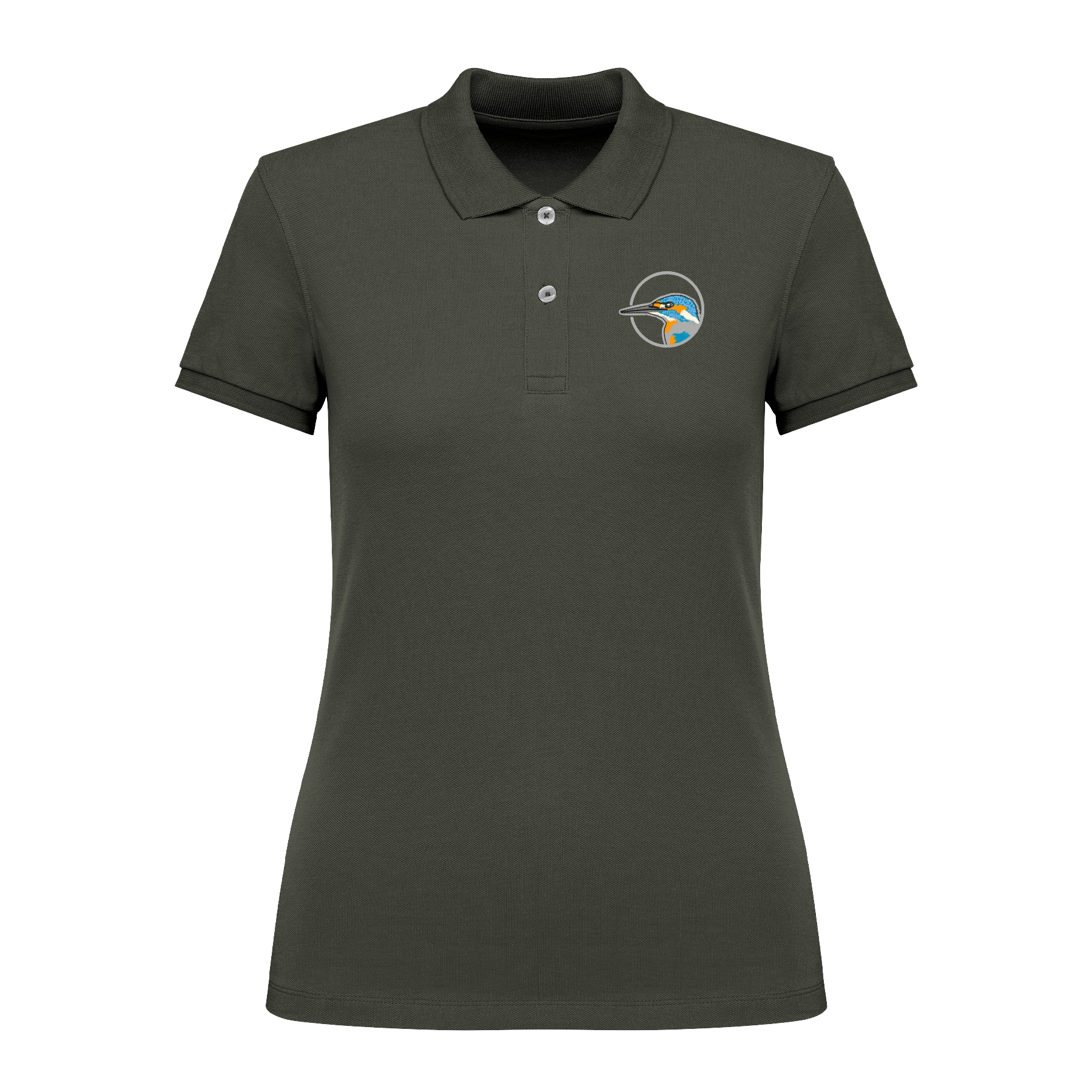 Eisvogel Bio Frauen Poloshirt Stick
