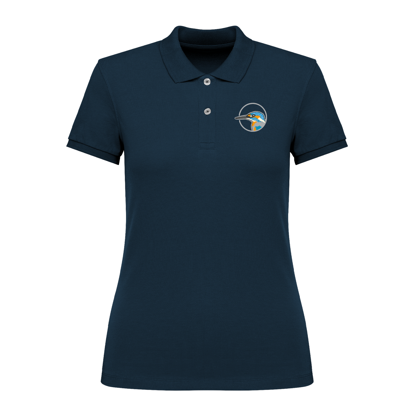 Eisvogel Bio Frauen Poloshirt Stick