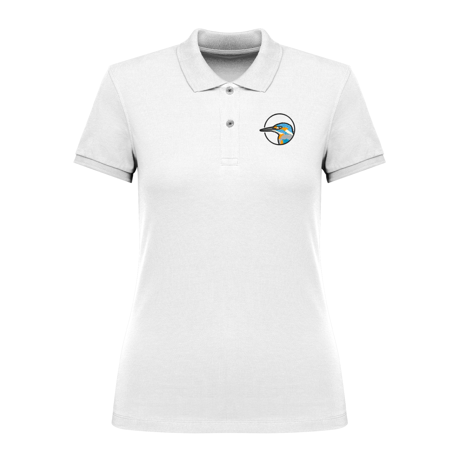Eisvogel Bio Frauen Poloshirt Stick