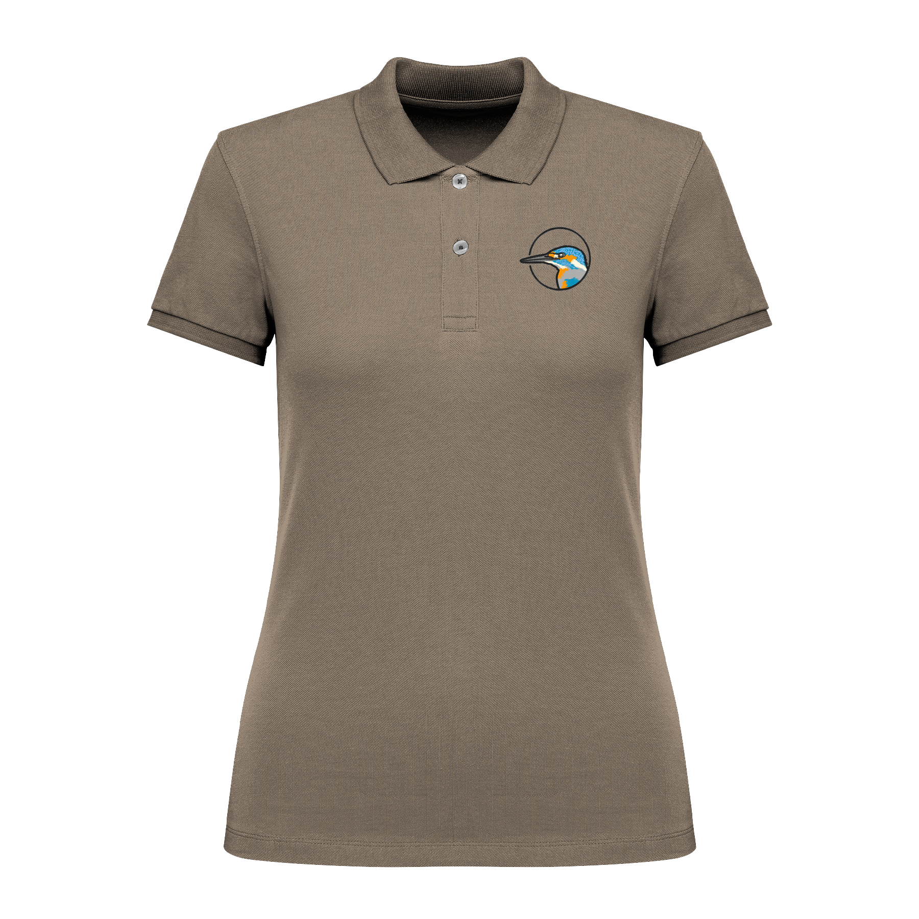 Eisvogel Bio Frauen Poloshirt Stick