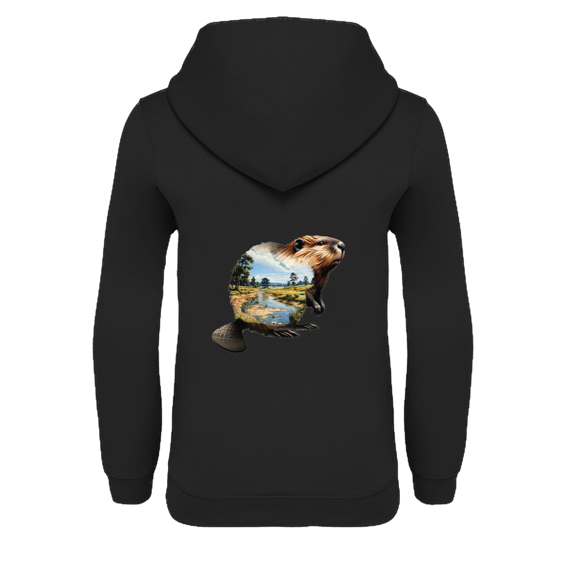 Biber Bio Kinder Unisex Hoodie Backprint