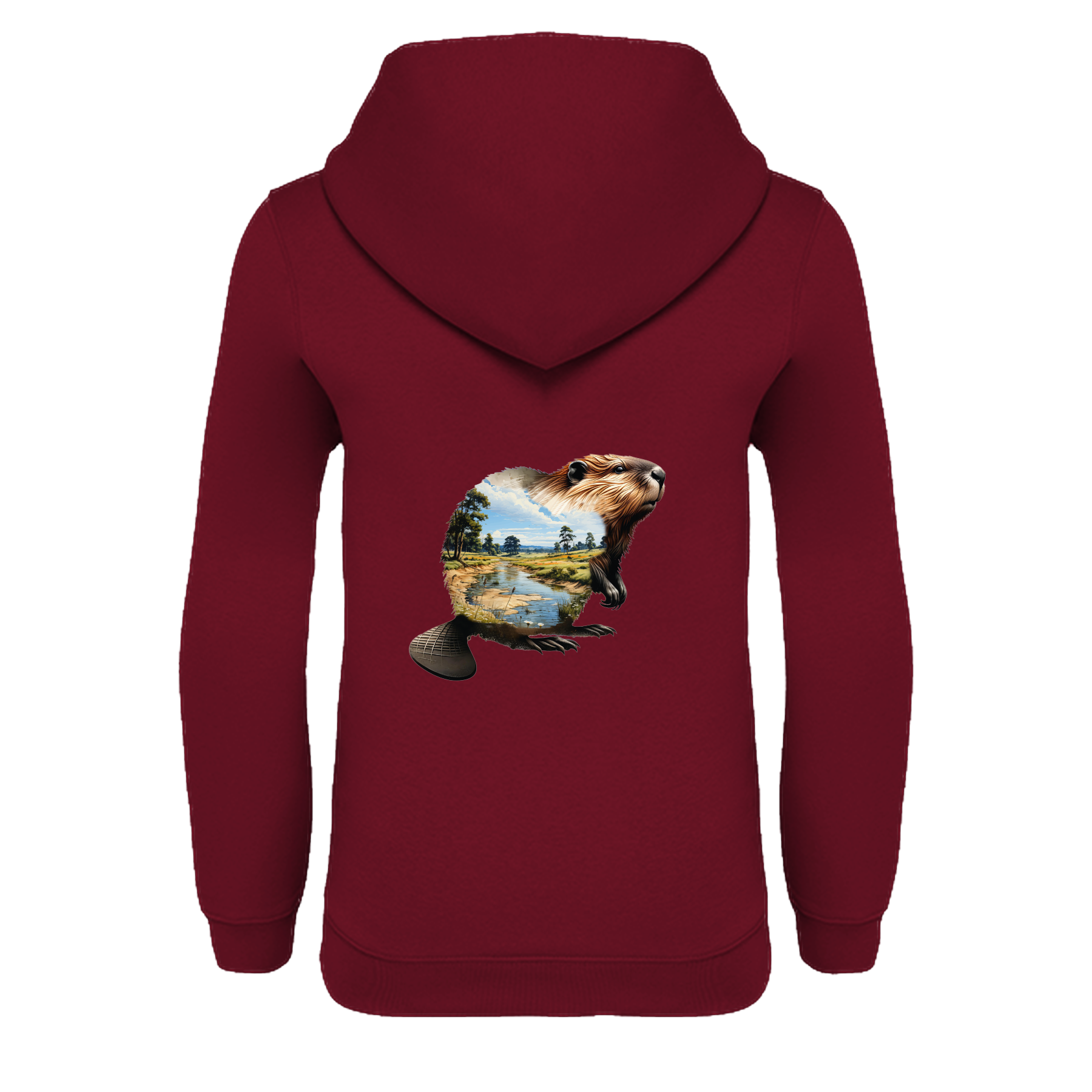 Biber Bio Kinder Unisex Hoodie Backprint