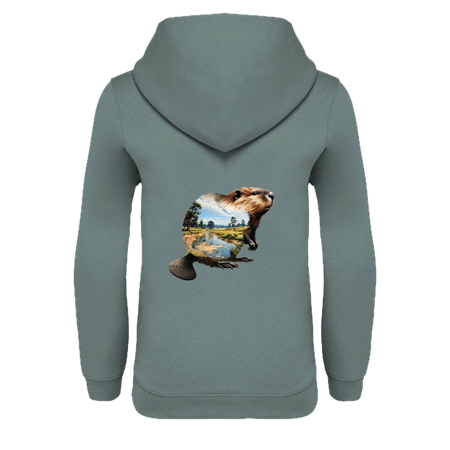 Biber Bio Kinder Unisex Hoodie Backprint