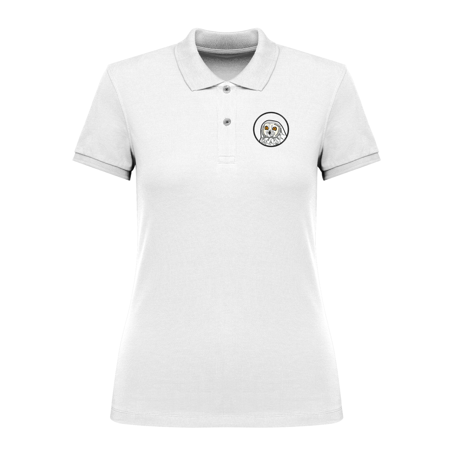 Sumpfohreule Bio Frauen Poloshirt Stick