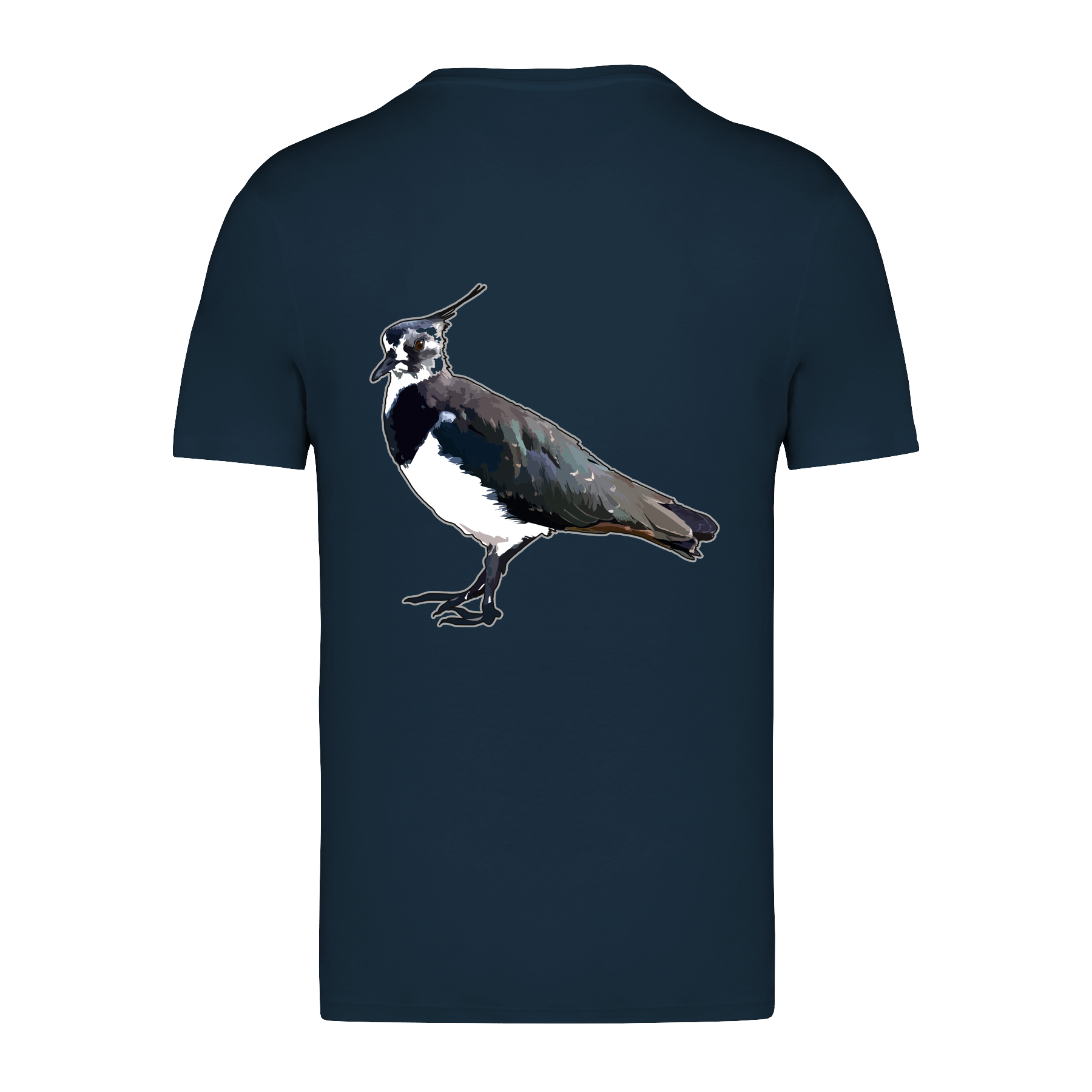 Kiebitz Bio Männer T-Shirt Backprint