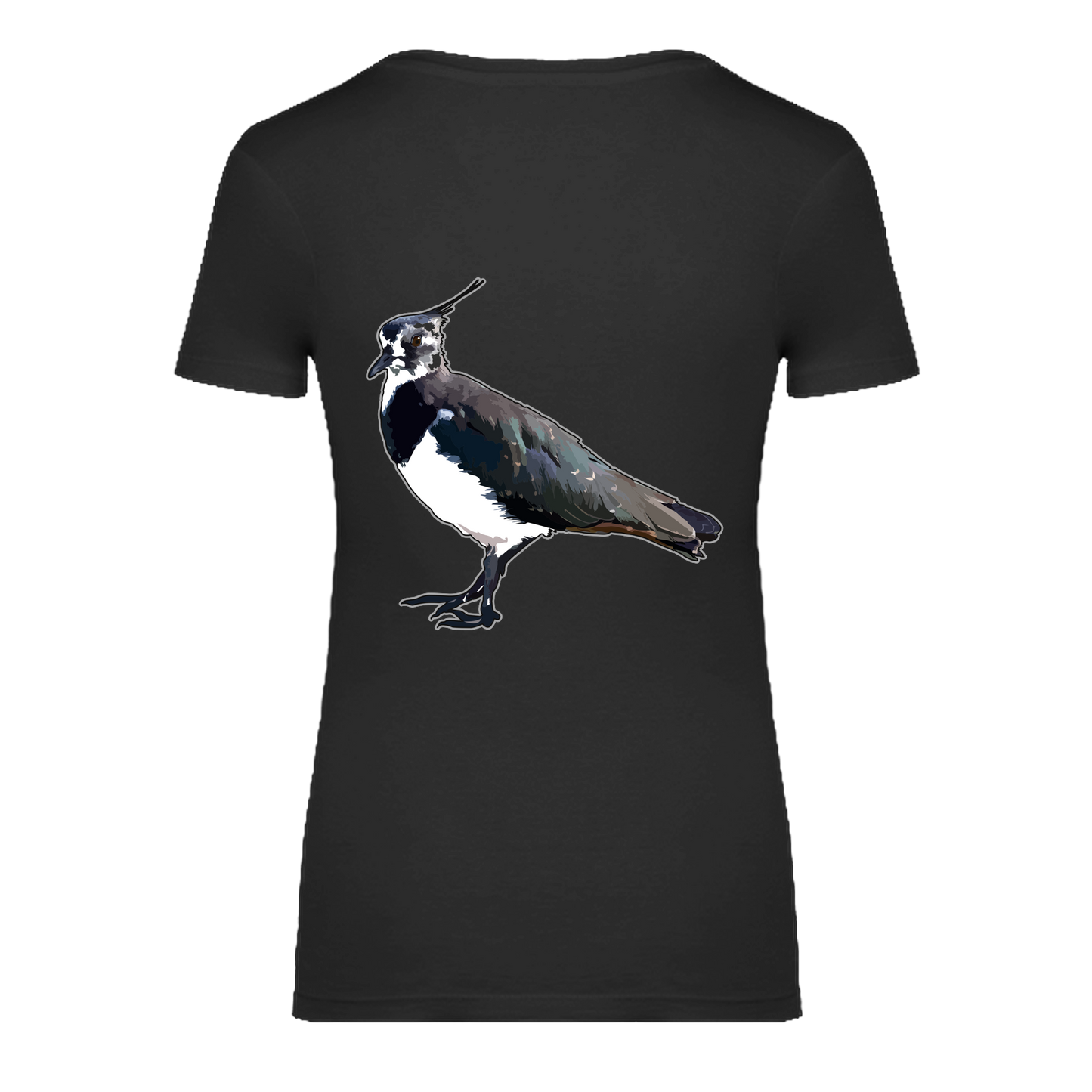 Kiebitz Bio Frauen T-Shirt Backprint