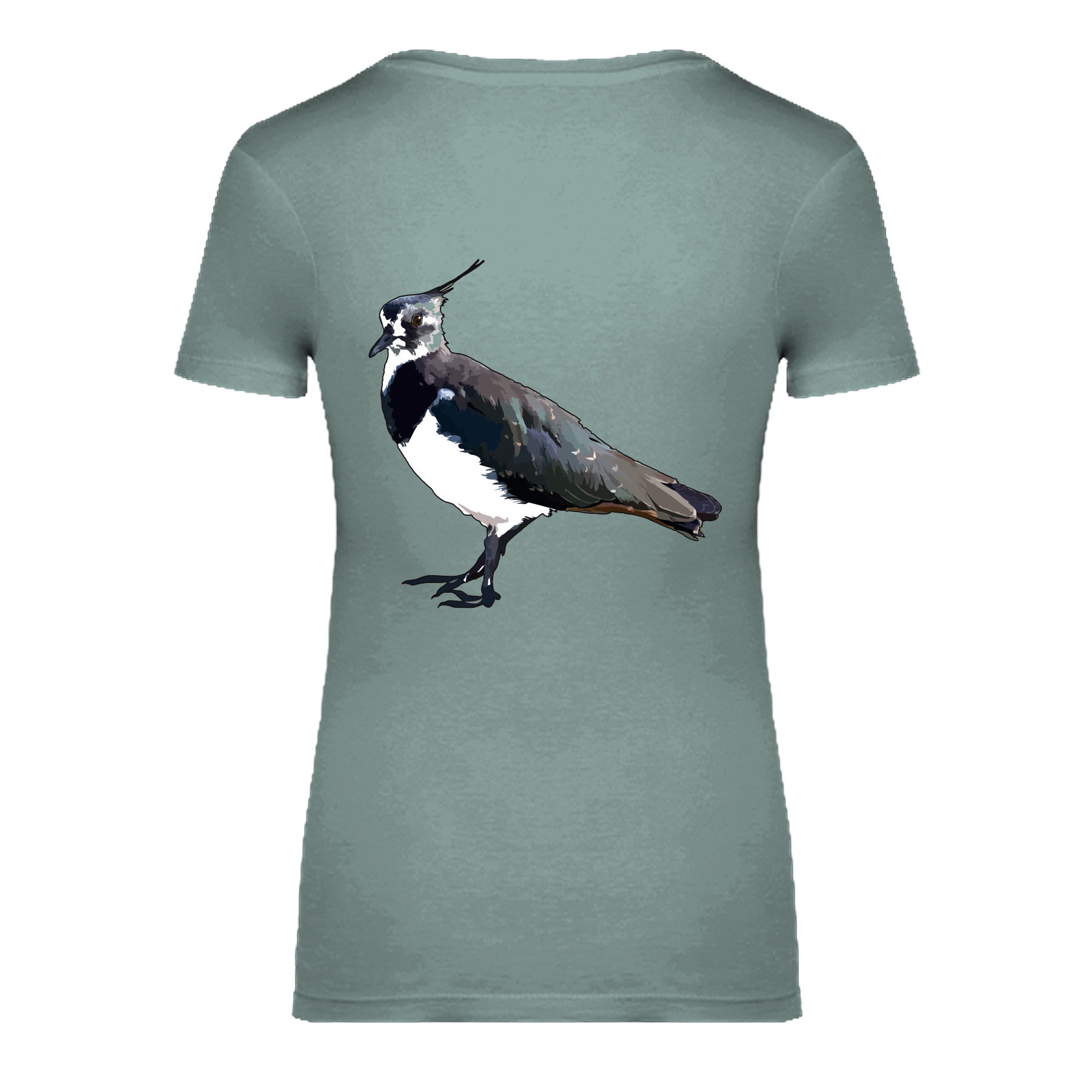 Kiebitz Bio Frauen T-Shirt Backprint