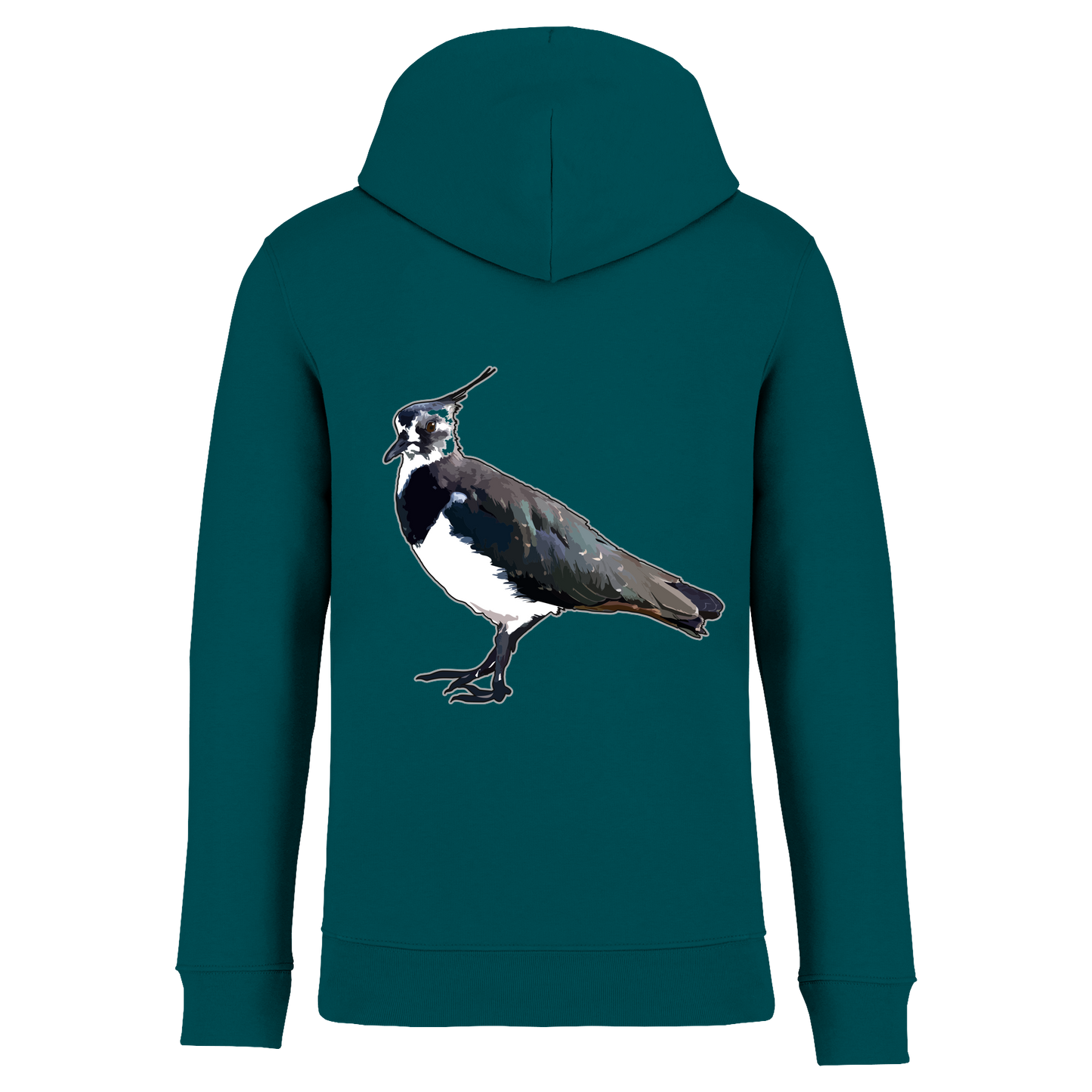 Kiebitz Bio Männer Hoodie Backprint