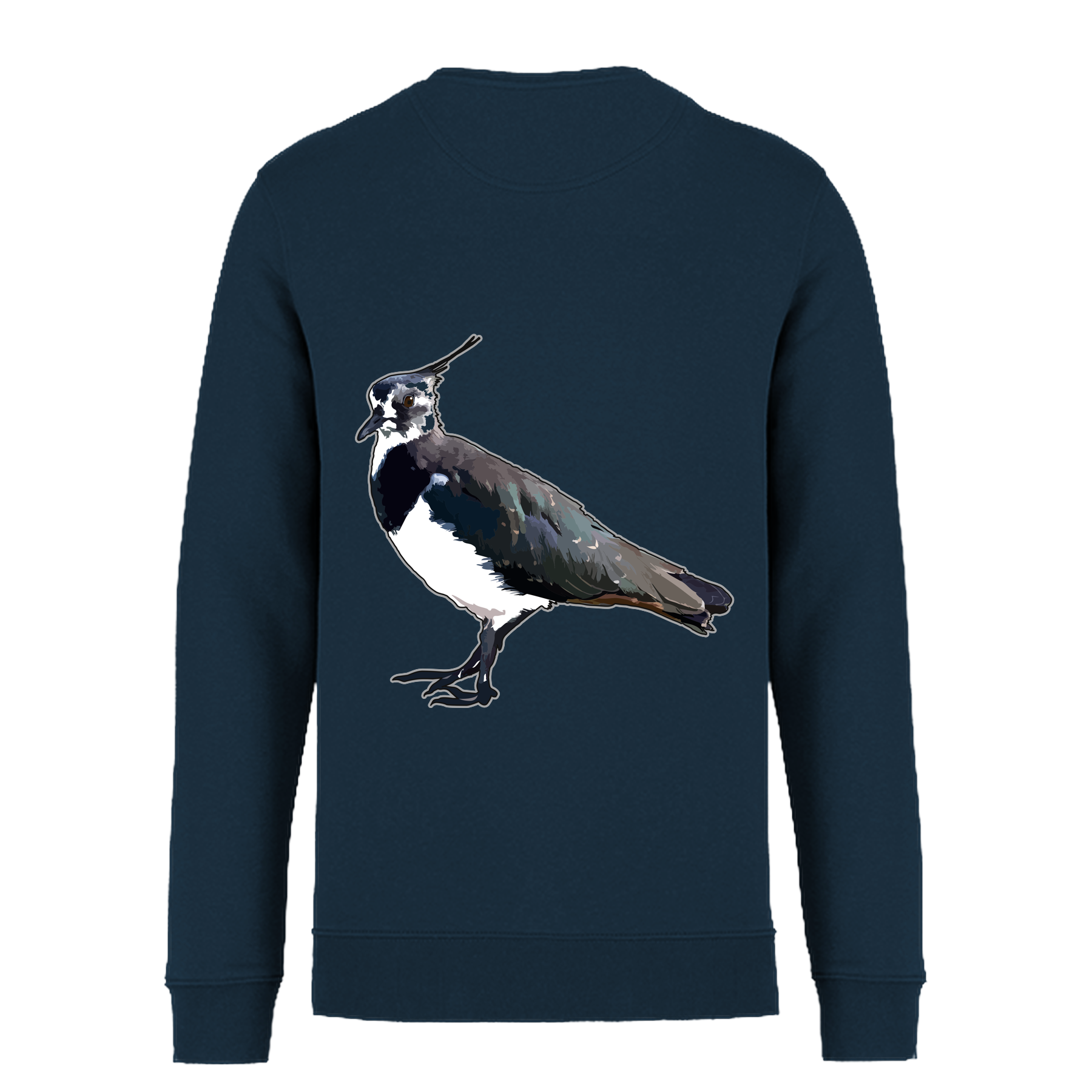 Kiebitz Bio Männer Sweatshirt Backprint