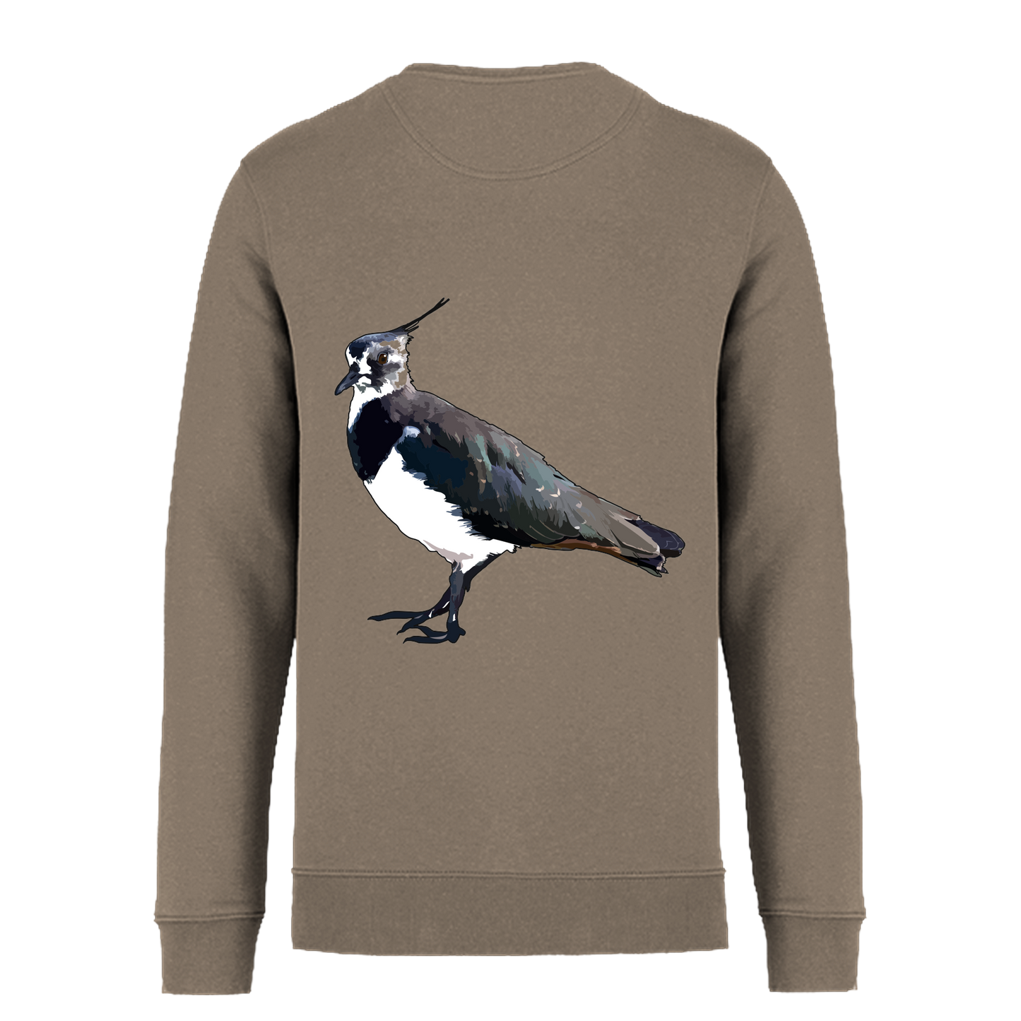 Kiebitz Bio Männer Sweatshirt Backprint