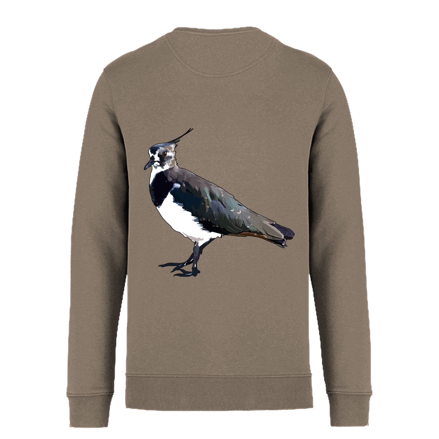 Kiebitz Bio Männer Sweatshirt Backprint