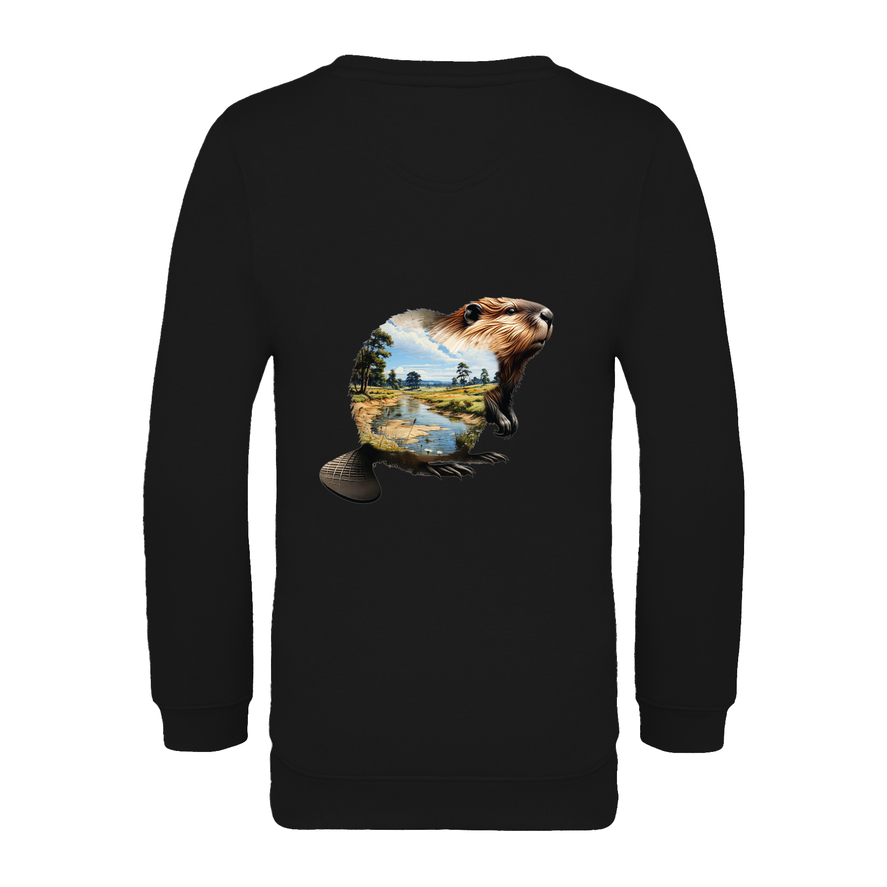 Biber Bio Kinder Unisex Sweatshirt Backprint