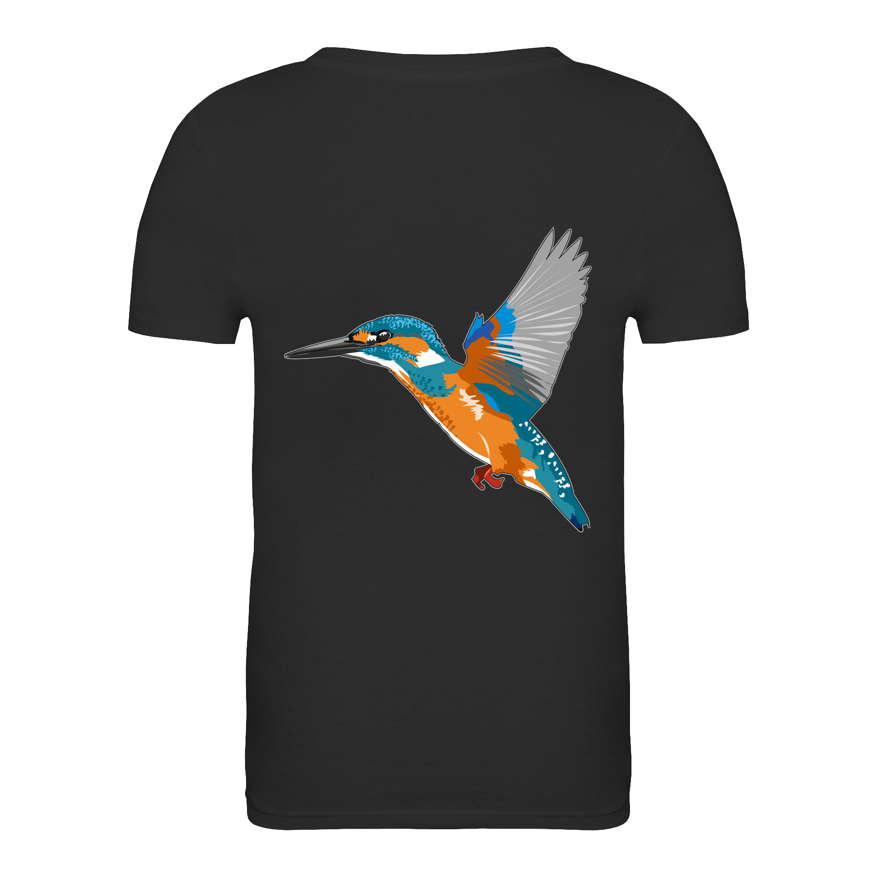 Eisvogel Bio Kinder Unisex T-Shirt Backprint