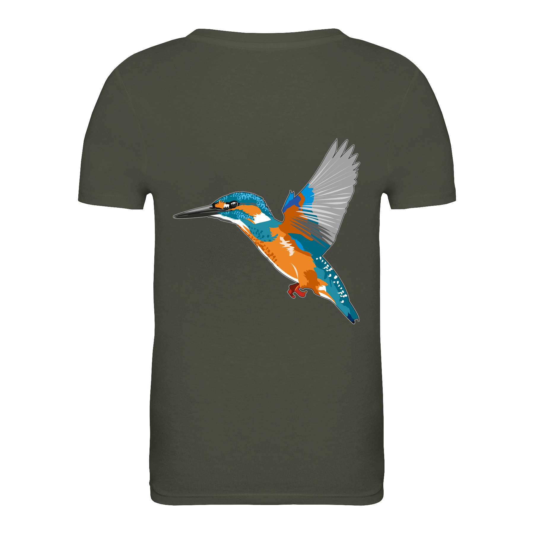 Eisvogel Bio Kinder Unisex T-Shirt Backprint
